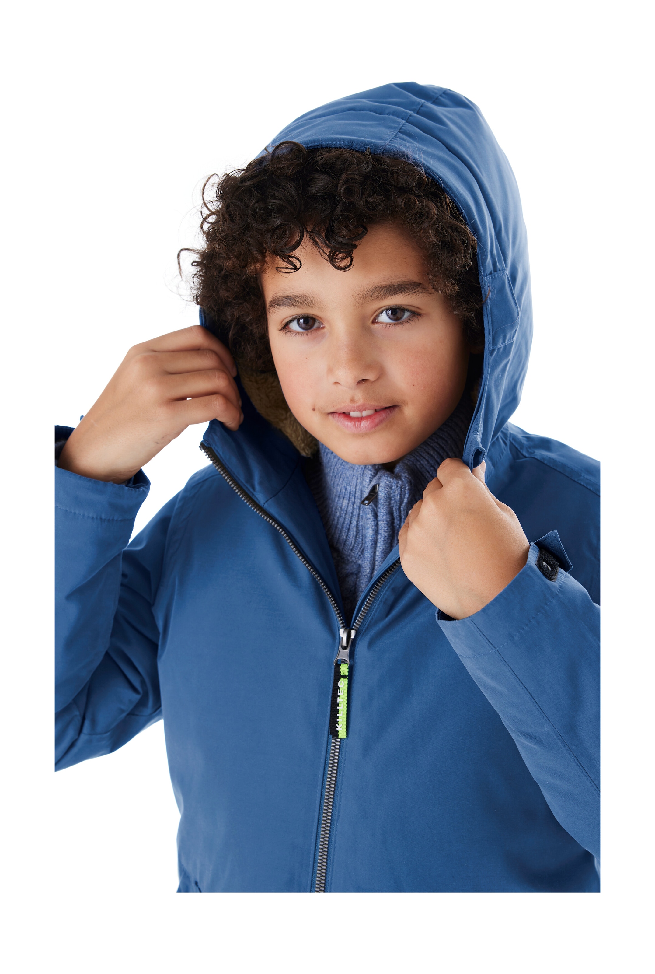 Killtec Funktionsjacke »KOW 377 BYS JCKT« Wasserdichte Funktionsjacke mit Kapuze, warmem Futter und Kinnschutz
