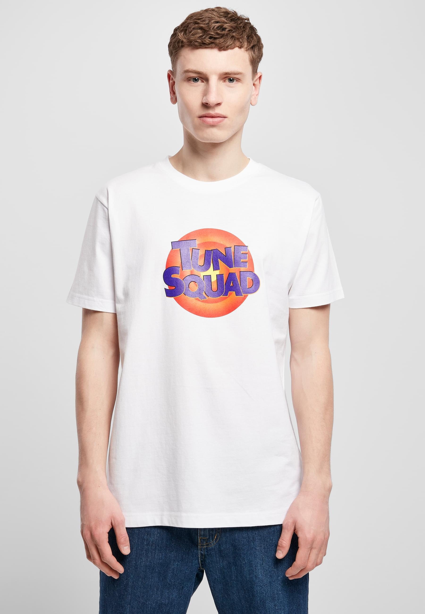 MisterTee Kurzarmshirt »MisterTee Herren Space Jam Tune Squad Logo Tee«, (1 tlg.)