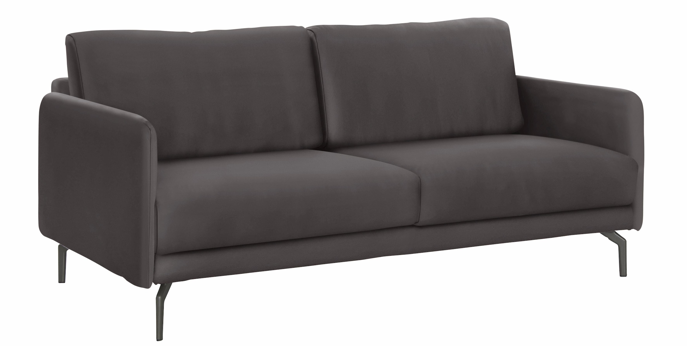 hülsta sofa 2-Sitzer »hs.450«, Armlehne sehr schmal, Alugussfüße in umbragrau, Breite 150 cm