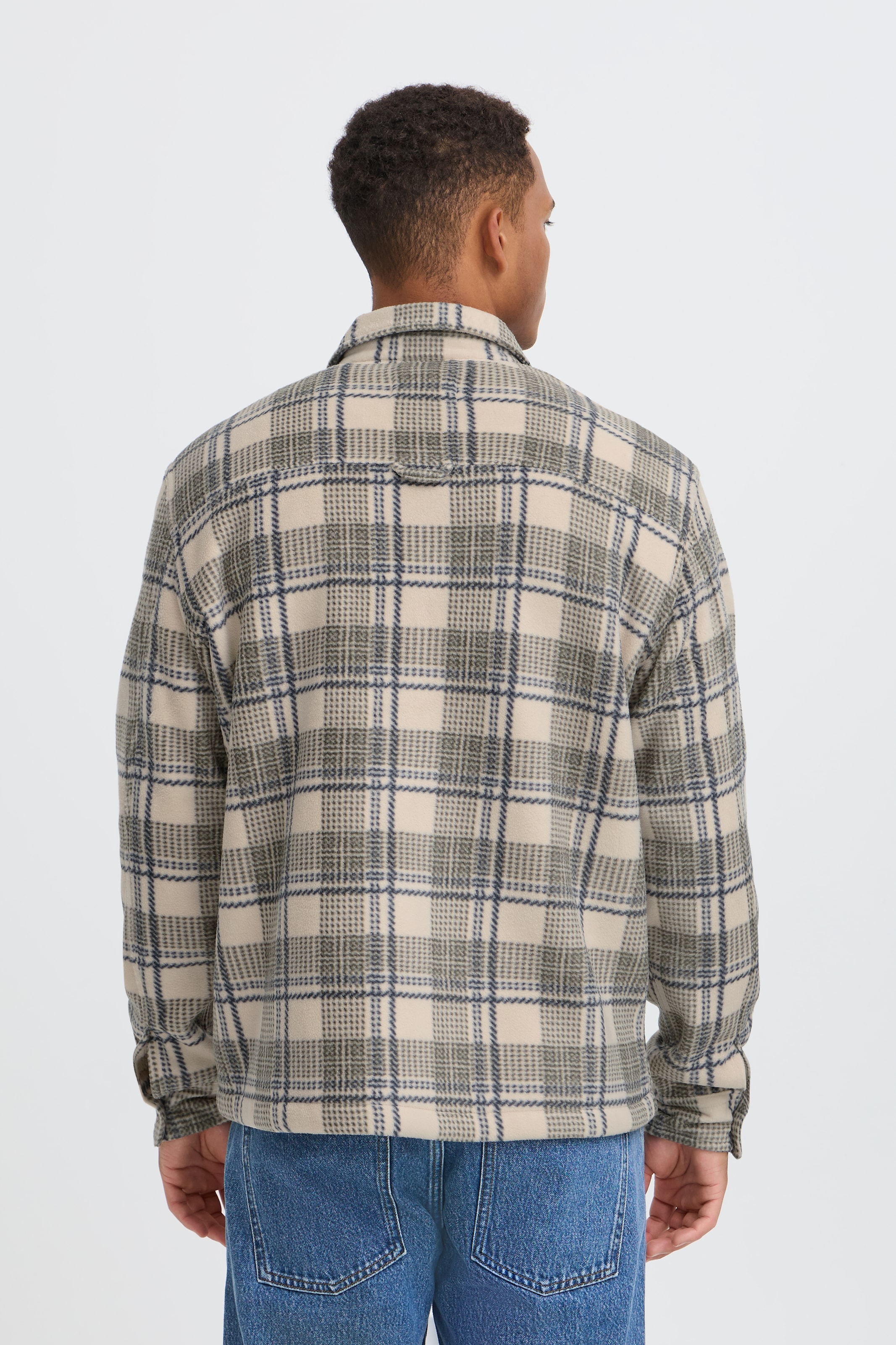 Blend Langarmhemd »BHBAKI SHIRT CHECK« Kunstfaser, regular fit