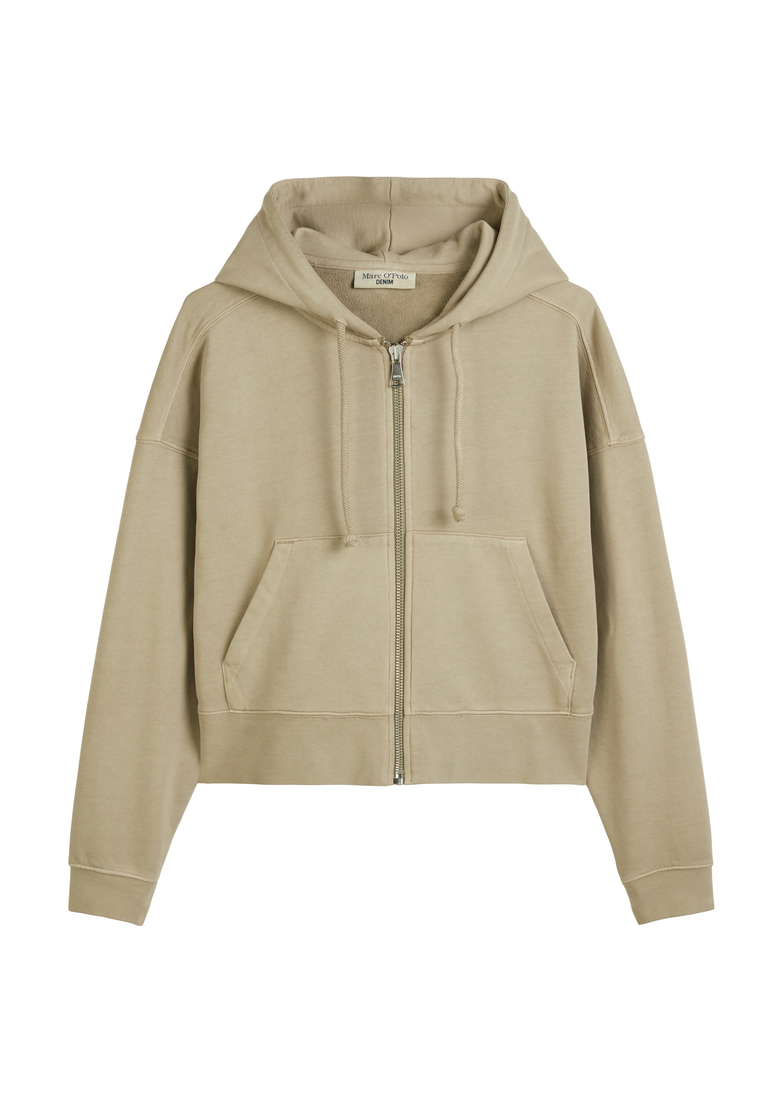 Marc O'Polo DENIM Kapuzensweatjacke, in Cropped Form