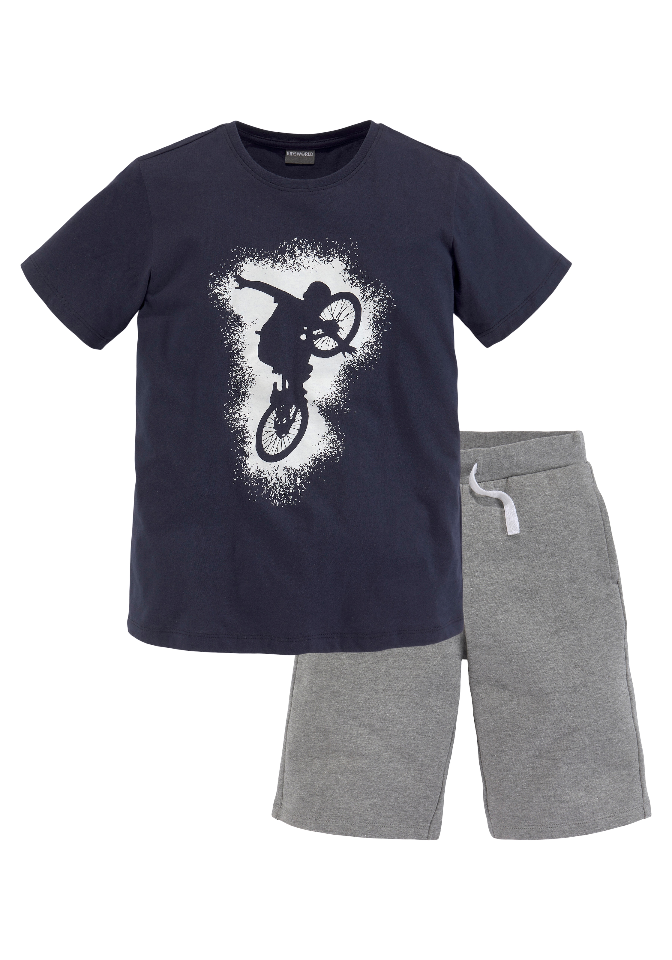 KIDSWORLD T-Shirt ▷ Sweatbermudas, 2 (Set, | BAUR tlg.), BIKER & für