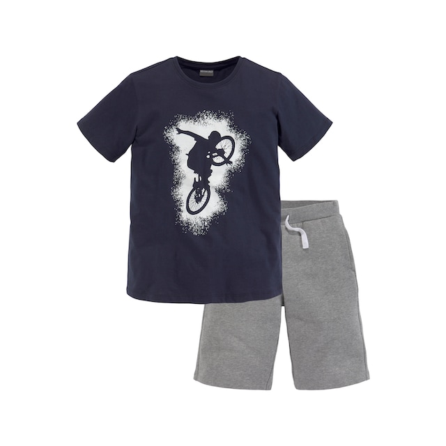 KIDSWORLD T-Shirt & Sweatbermudas, (Set, 2 tlg.), BIKER ▷ für | BAUR