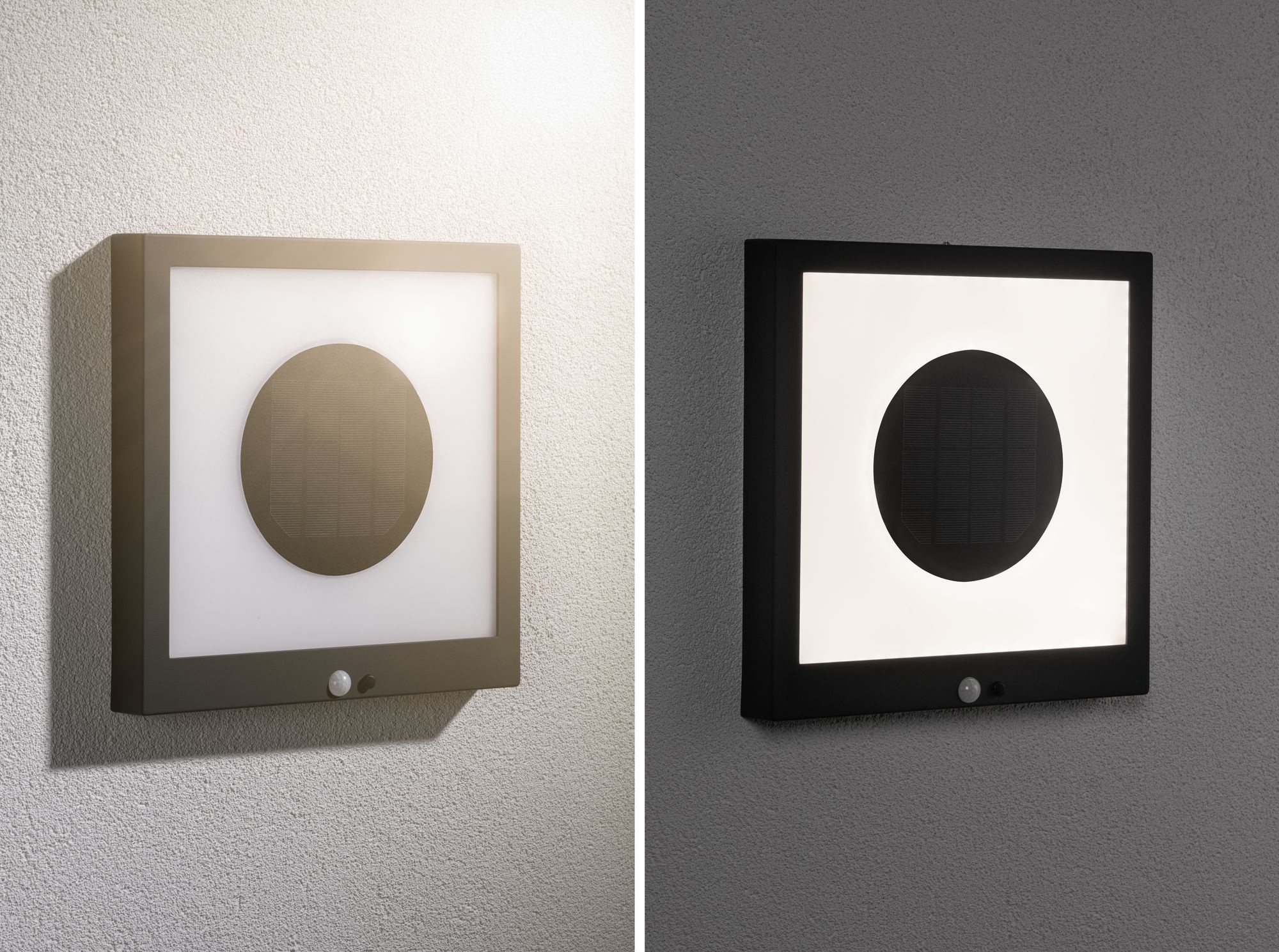 Paulmann LED Außen-Wandleuchte »Taija« LED-Board 1 Stk. Warmweiß LED-Board, Solar Panel, mit Bewegungsmelder