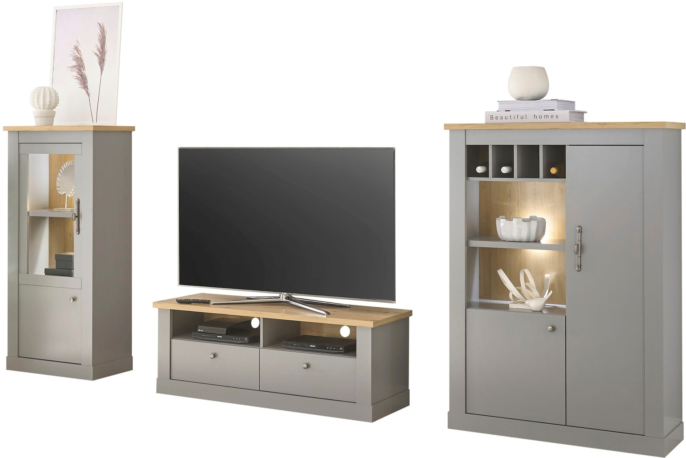 Home affaire Wohnwand "Chambord" 3 Stk. tlg. günstig online kaufen