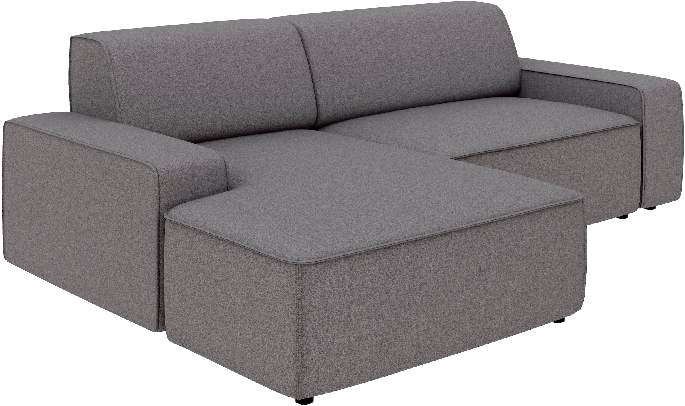 TRENDMANUFAKTUR Ecksofa »Graz, wahlweise mit Sitzvorschub und Bettkasten, L-Form, Breite 246 cm«, in Cord-, haustierfreundlichem LEO Struktur- oder LUMOS-3D-Bezug