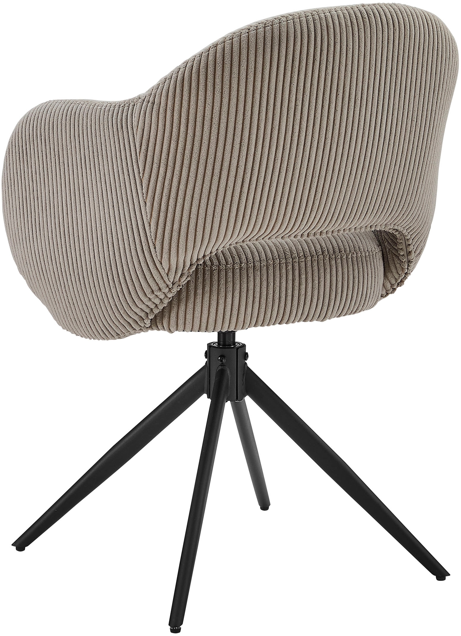 SalesFever Armlehnstuhl, 1 St., Cord, mit 360° Drehfunktion