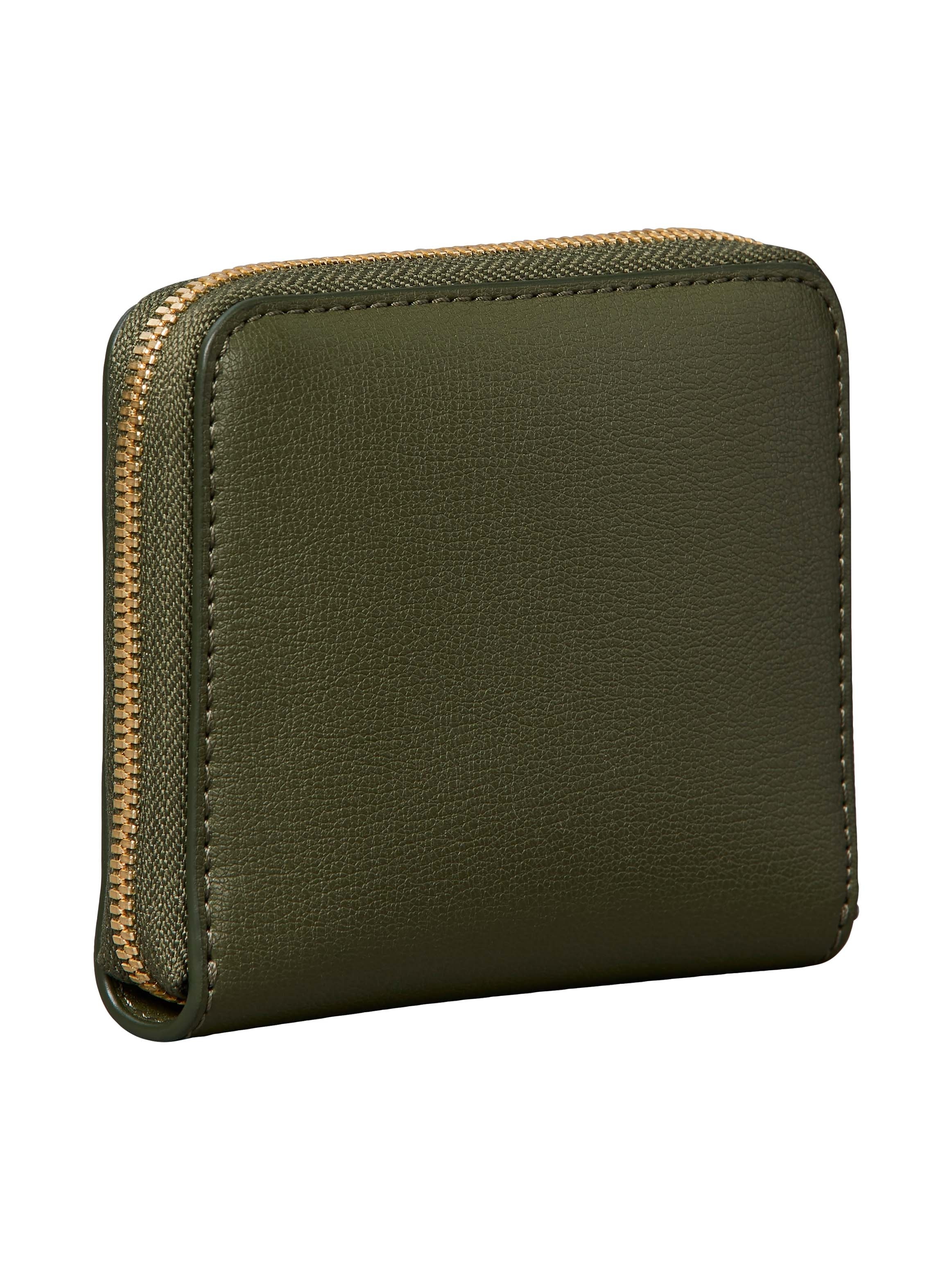 Calvin Klein Geldbörse "FOIL LOGO MEDIUM ZIP AROUND" Damen Portemonnaie, Ge günstig online kaufen