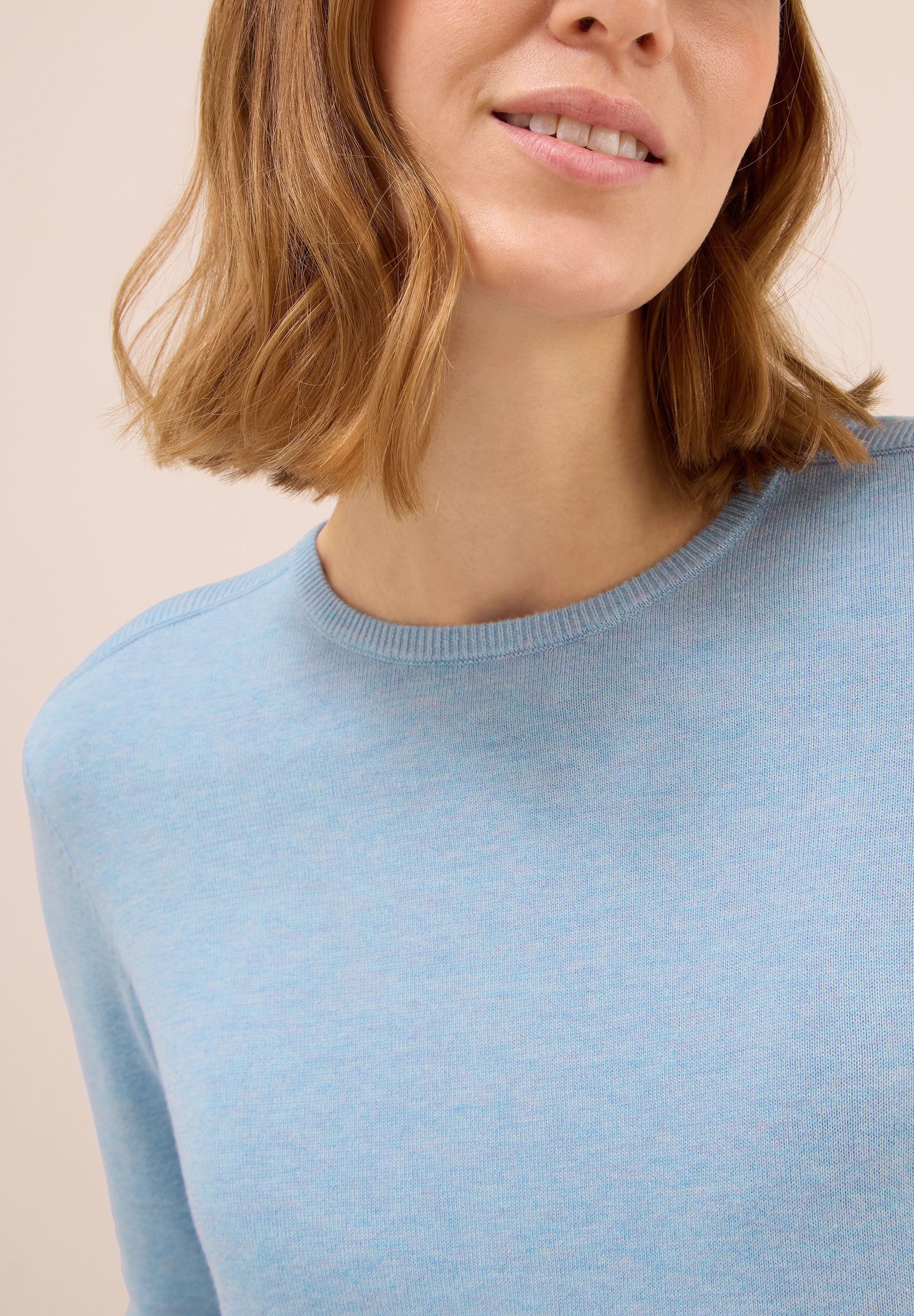 Thumbnail - Cecil Strickpullover mit feinem Detail an der Schulter und Viskose-Anteil