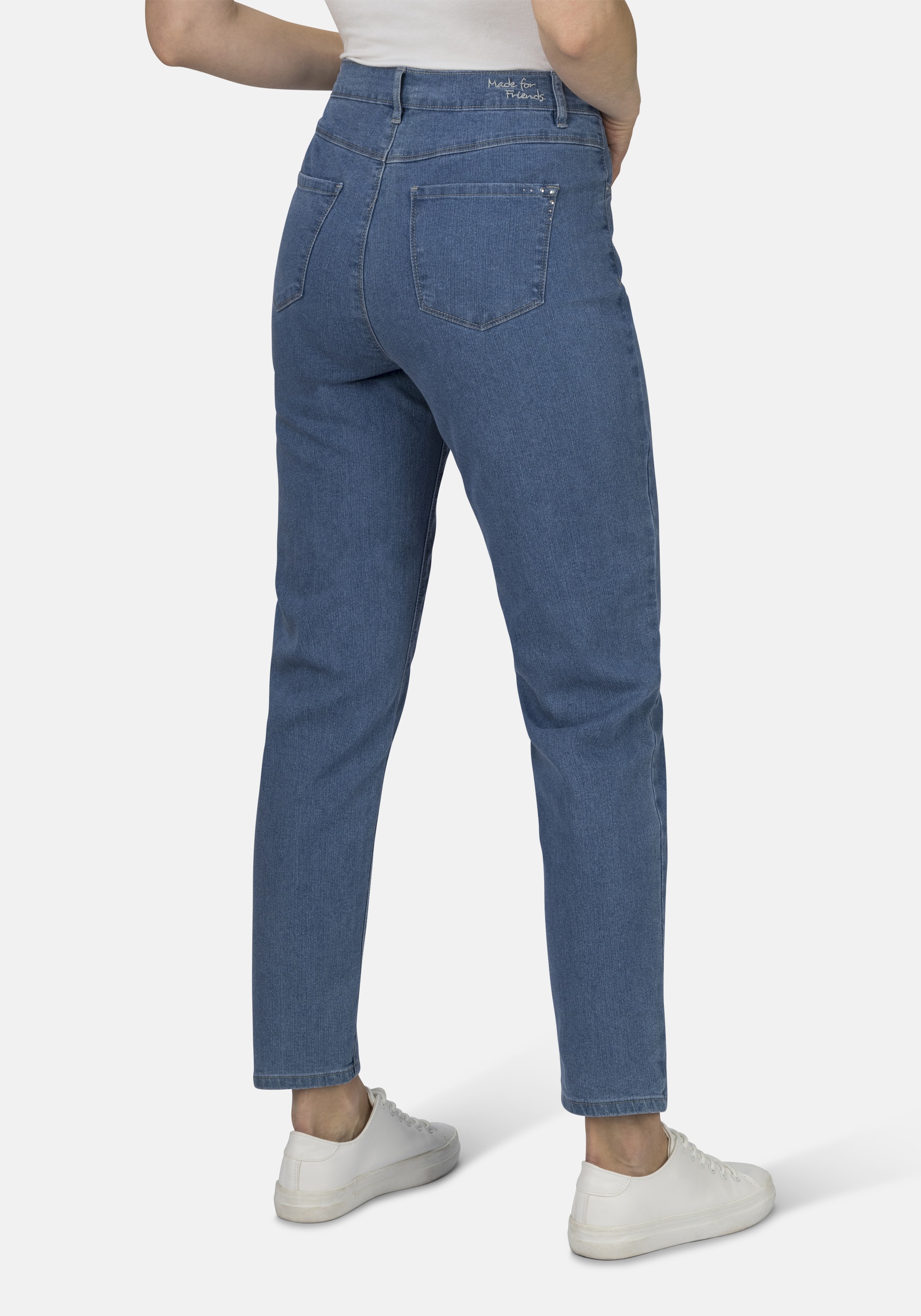 STOOKER WOMEN 5-Pocket-Jeans »Nizza Denim Tapered Fit«, Tapered Fit Casual Clean Wash Denim Jeans für Damen