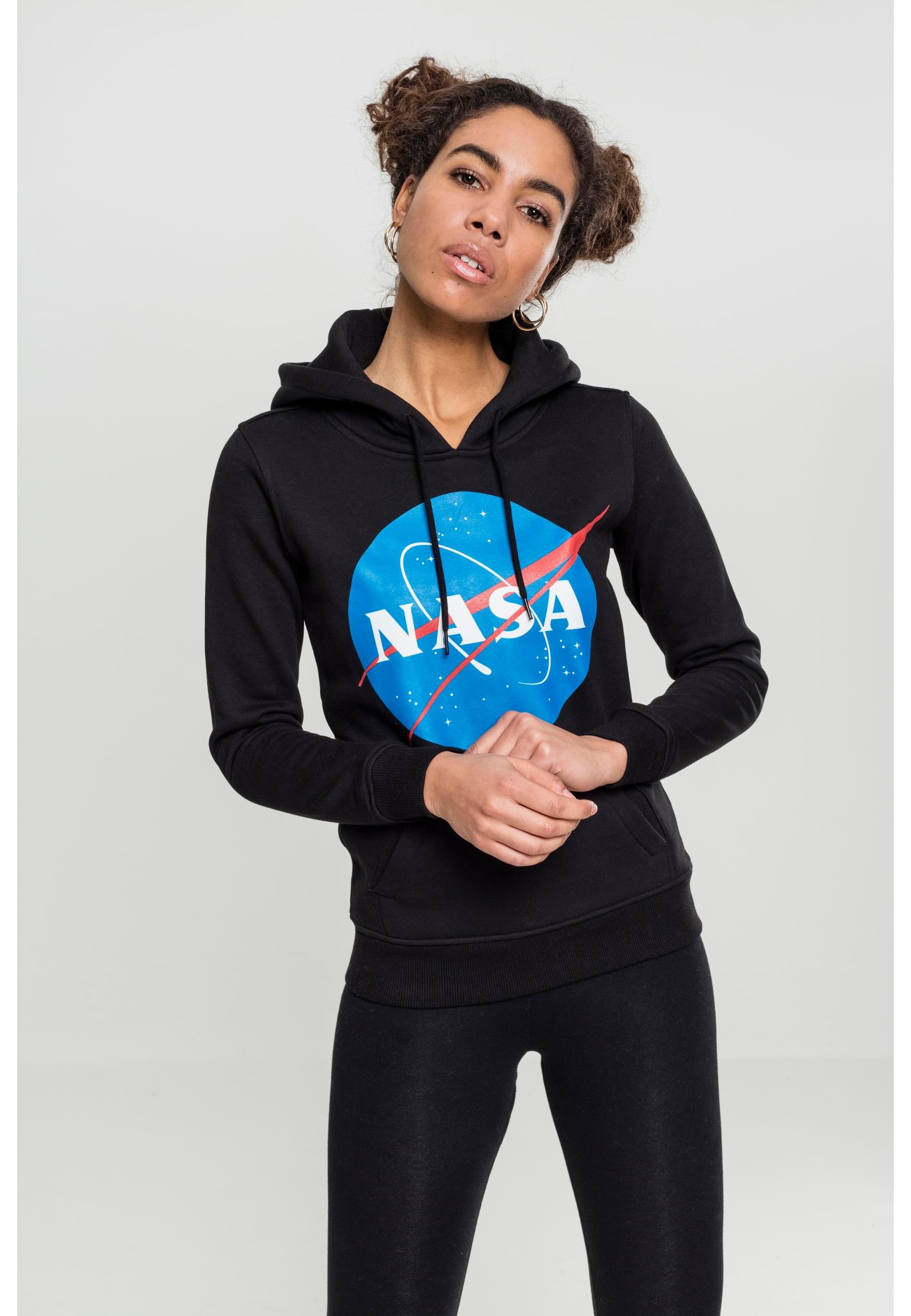 MisterTee Rundhalspullover »MisterTee Damen Ladies NASA Insignia Hoody« 1 Stk. tlg.