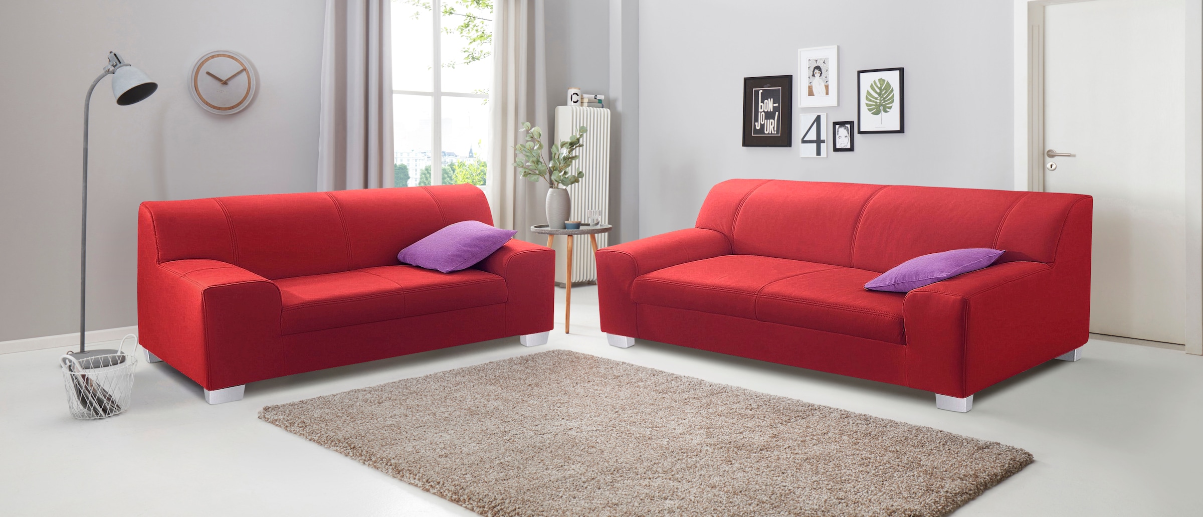 DOMO collection Polstergarnitur "Amando zeitlos und modern, komfortabel" Sp günstig online kaufen