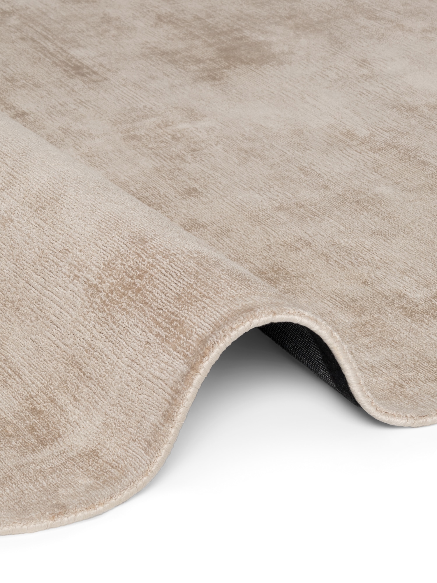 vikosa Teppich »Jane« rund 10 mm Höhe Dezenter Glanz, Weich, Seidenoptik, Viskose, Wohnzimmer, Schlafzimmer