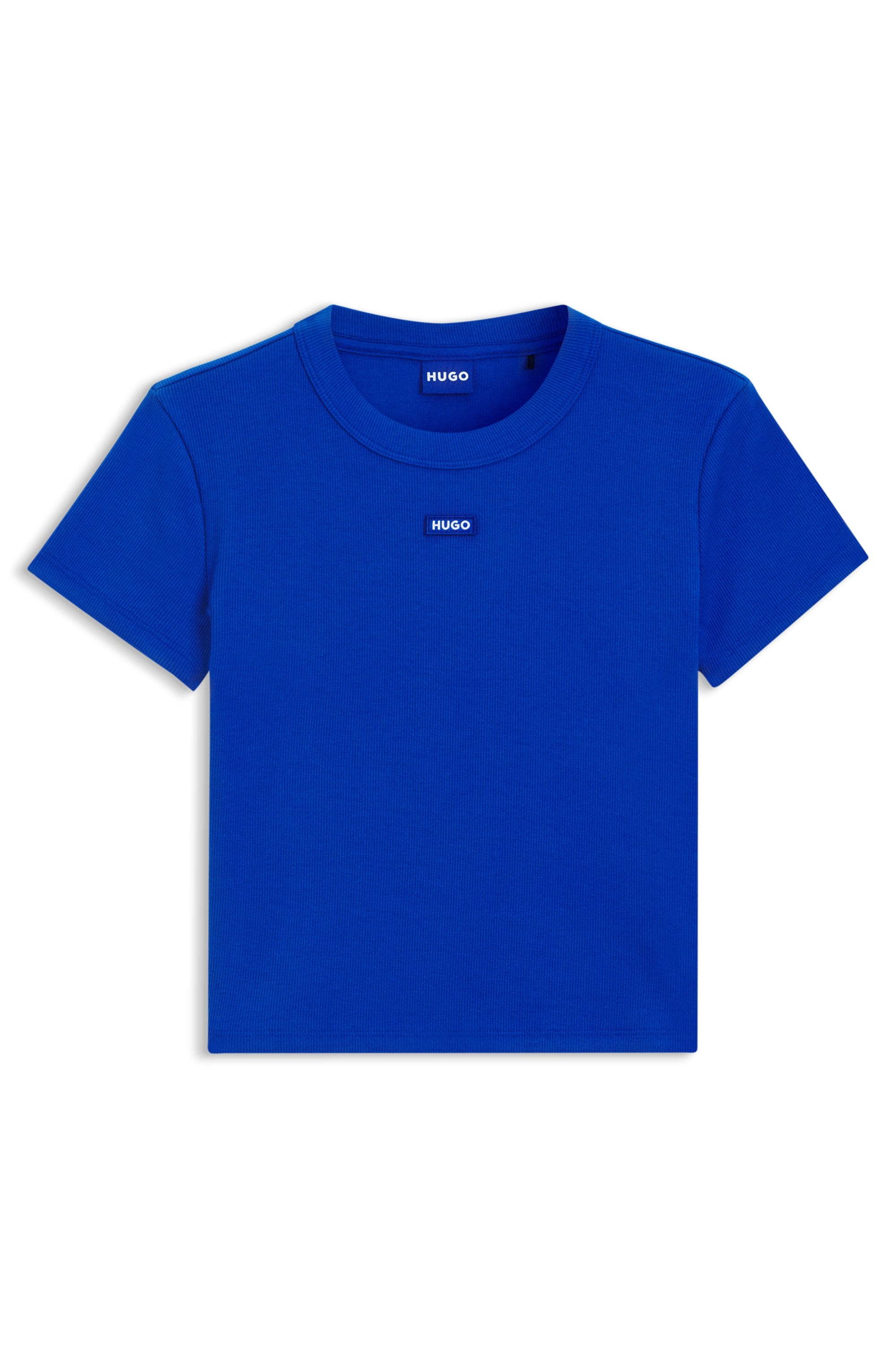HUGO Blue T-Shirt »Baby Tee«, in verkürzter Länge
