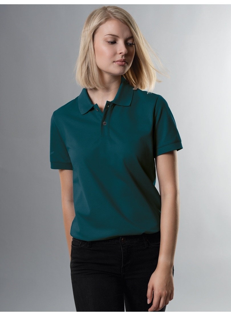 Trigema Poloshirt "TRIGEMA Slim Fit Poloshirt aus DELUXE-Piqué", 1 Stk. günstig online kaufen