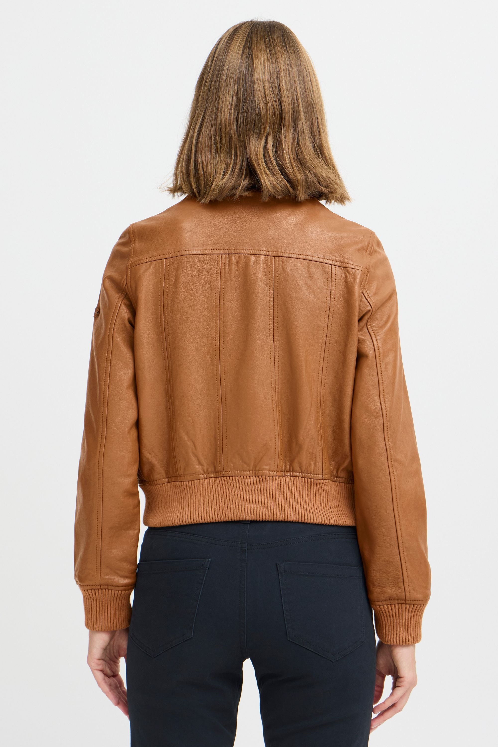 OXMO Lederjacke »Lederjacke OXDenny«, ohne Kapuze