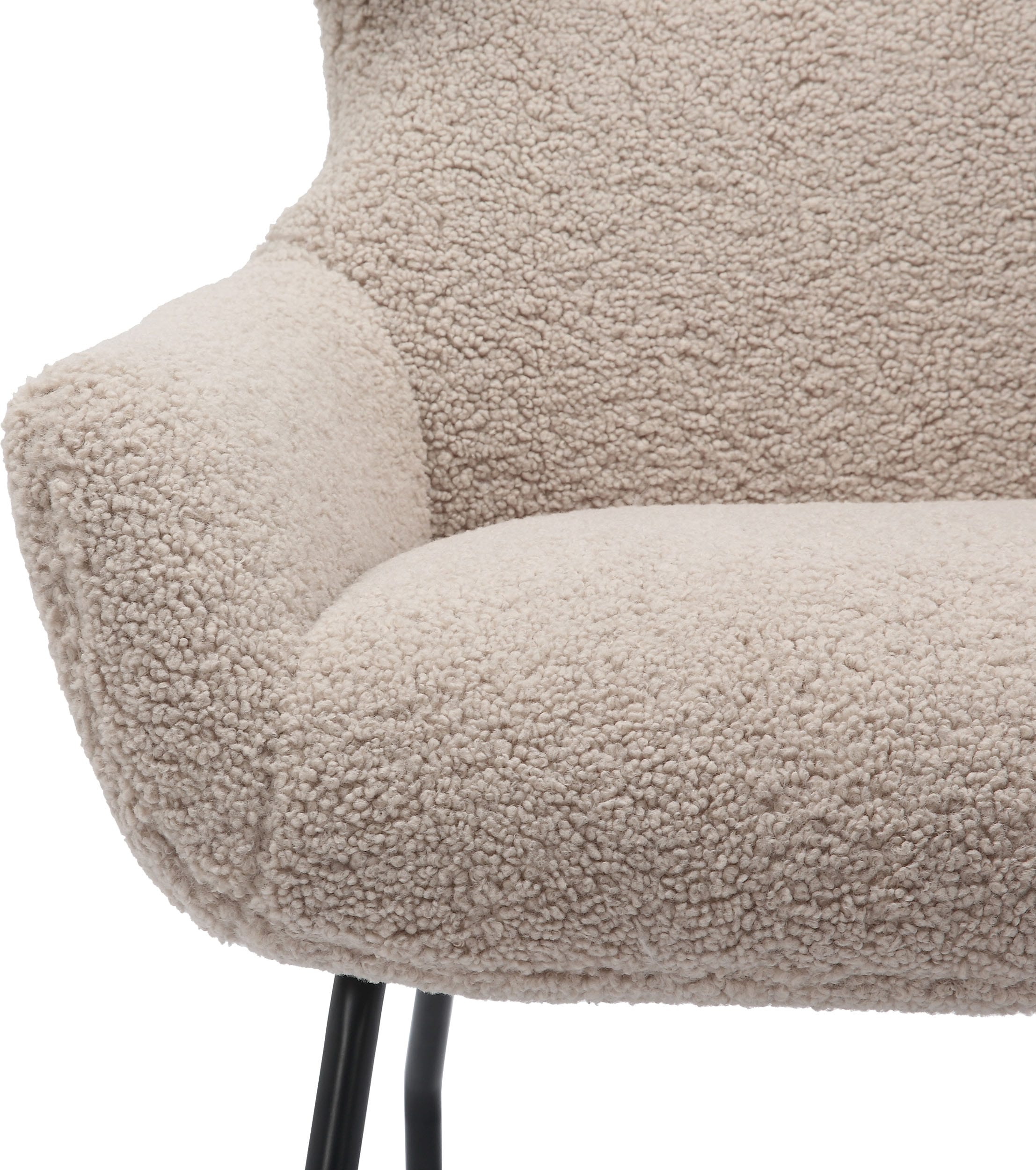 SalesFever Sessel, (Set, 2 St.), mit Bezug in Teddyfelloptik