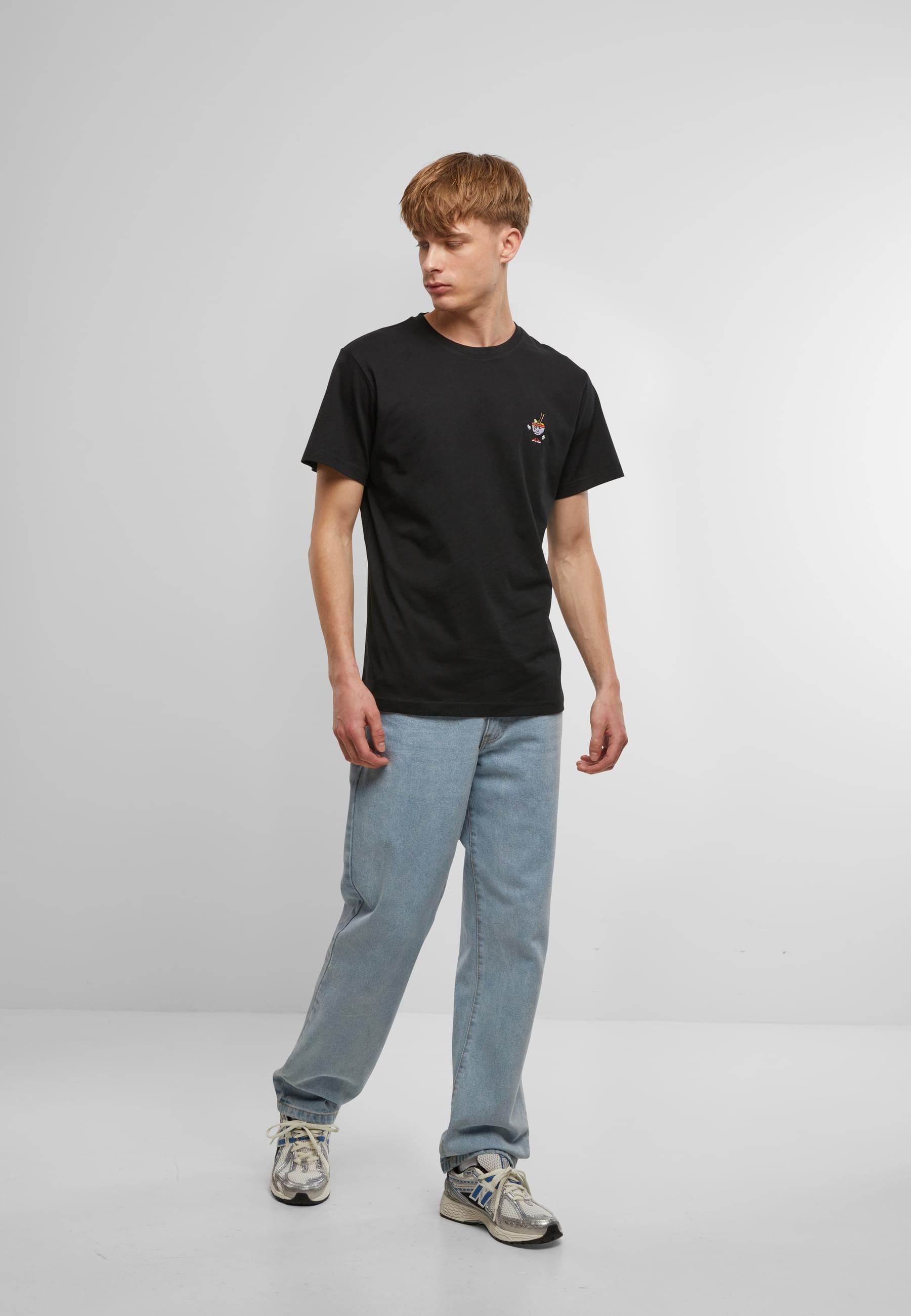 MisterTee T-Shirt »MisterTee Herren Peace Noodles Tee EMB«, (1 tlg.)