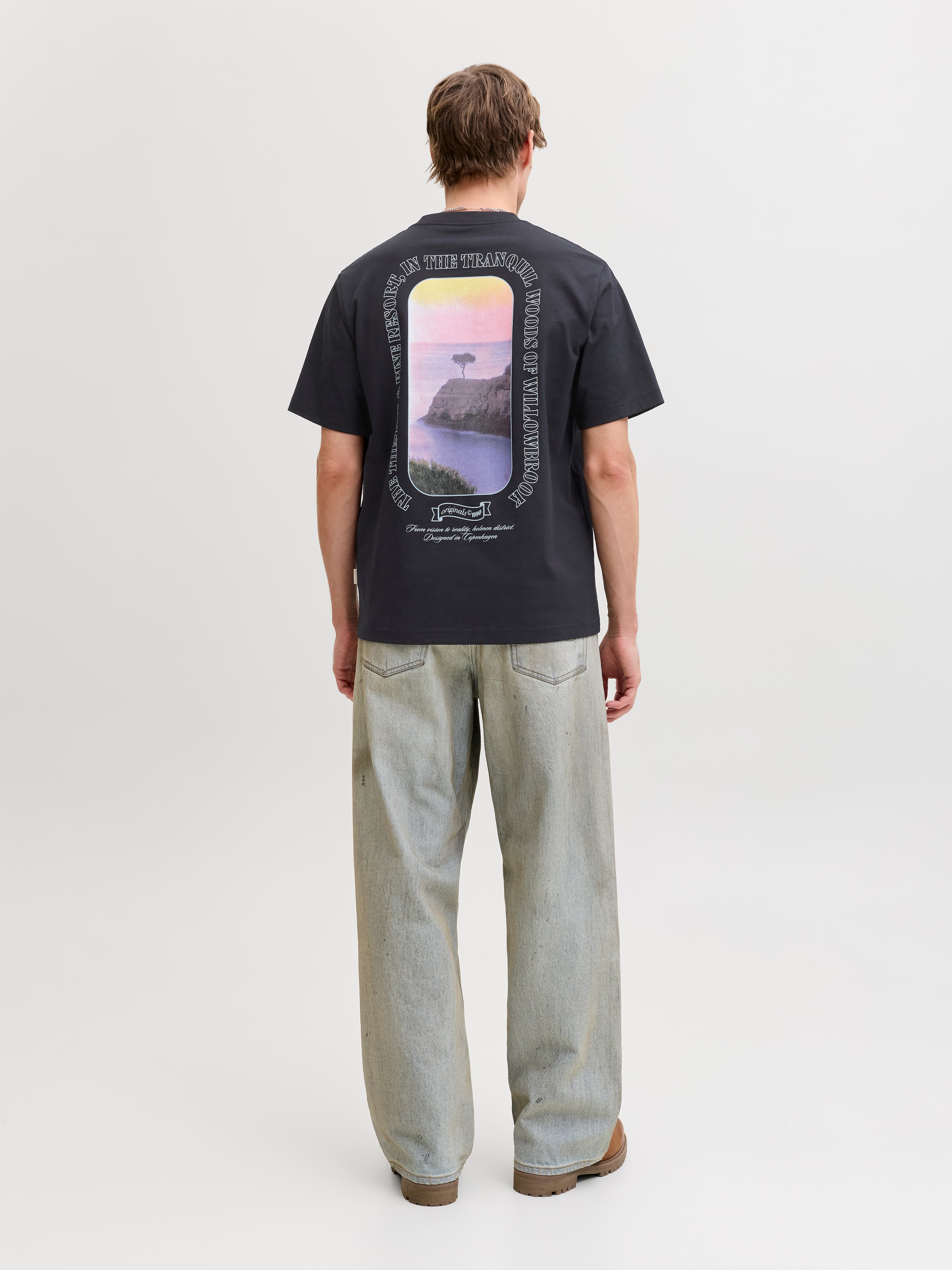 Jack & Jones T-Shirt »JORMONTAUK PHOTO BACK TEE SS CN«