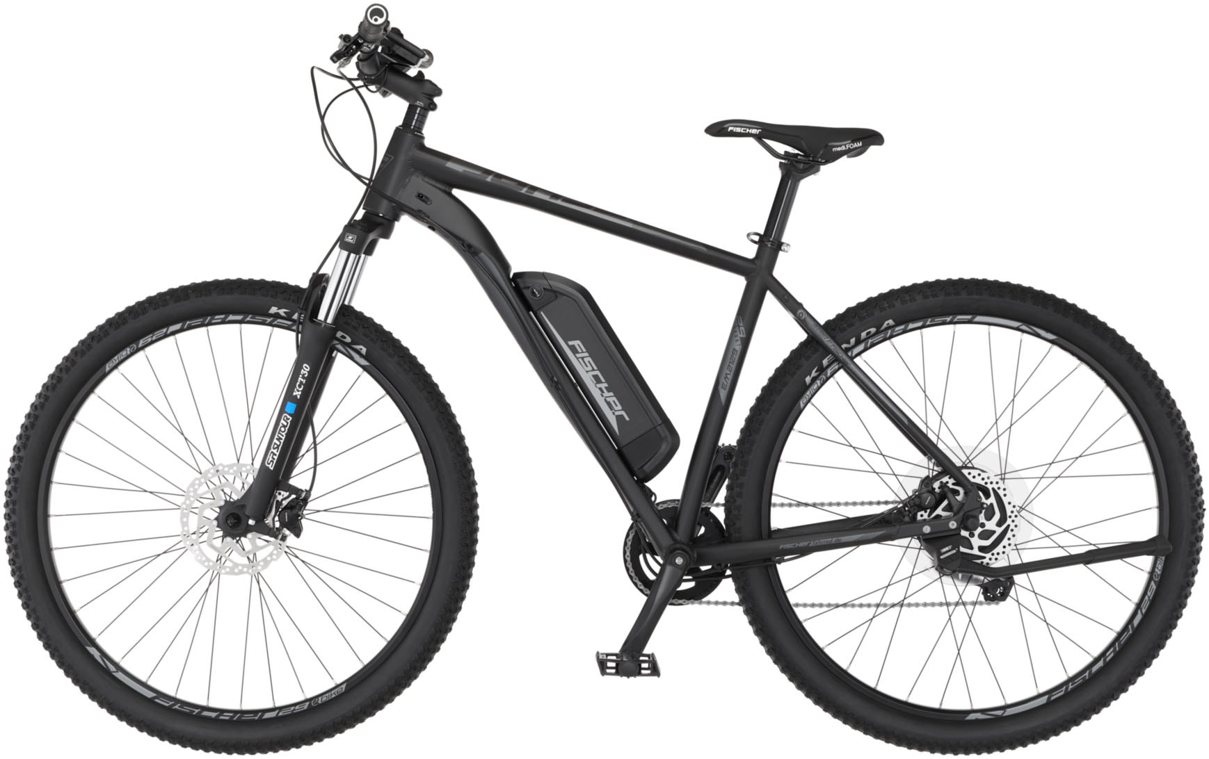 FISCHER Fahrrad E-Bike »MONTIS EM 2129 627 51«, 10 Gang, Shimano, DEORE Kettenschaltung, (mit Akku-Ladegerät-mit Werkzeug)