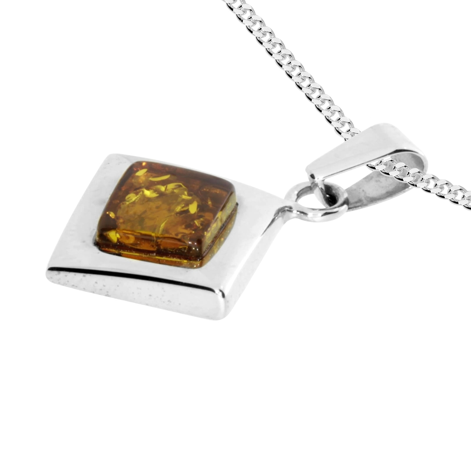 OSTSEE-SCHMUCK Kette mit Anhänger »- Alvina - Silber 925/000 - Bernstein«