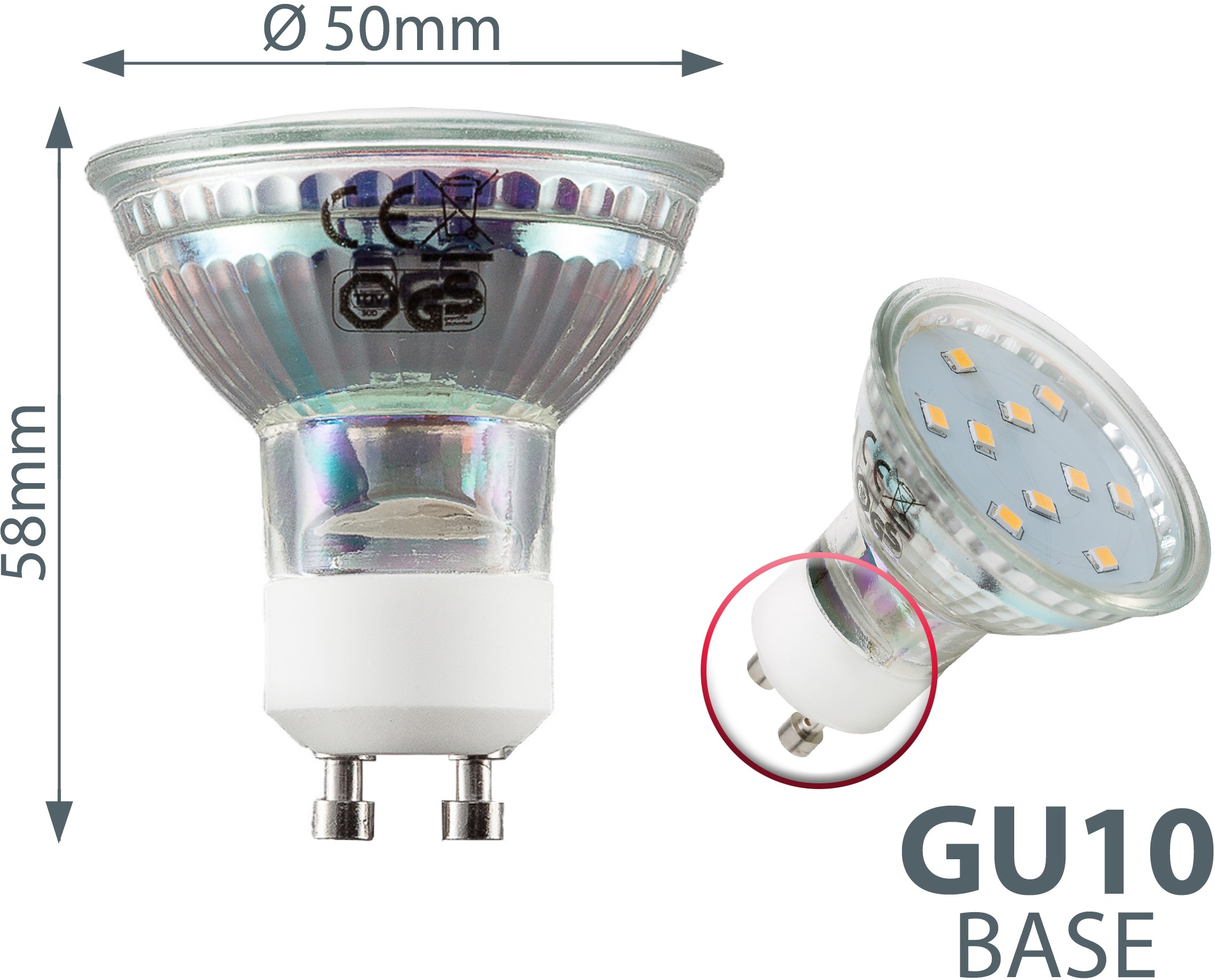 B.K.Licht LED-Leuchtmittel, GU10, 5 St., Energiesparlampe Birne 250 kaufen Lumen BAUR 3W 3.000K Warmweiß, | LED Lampe