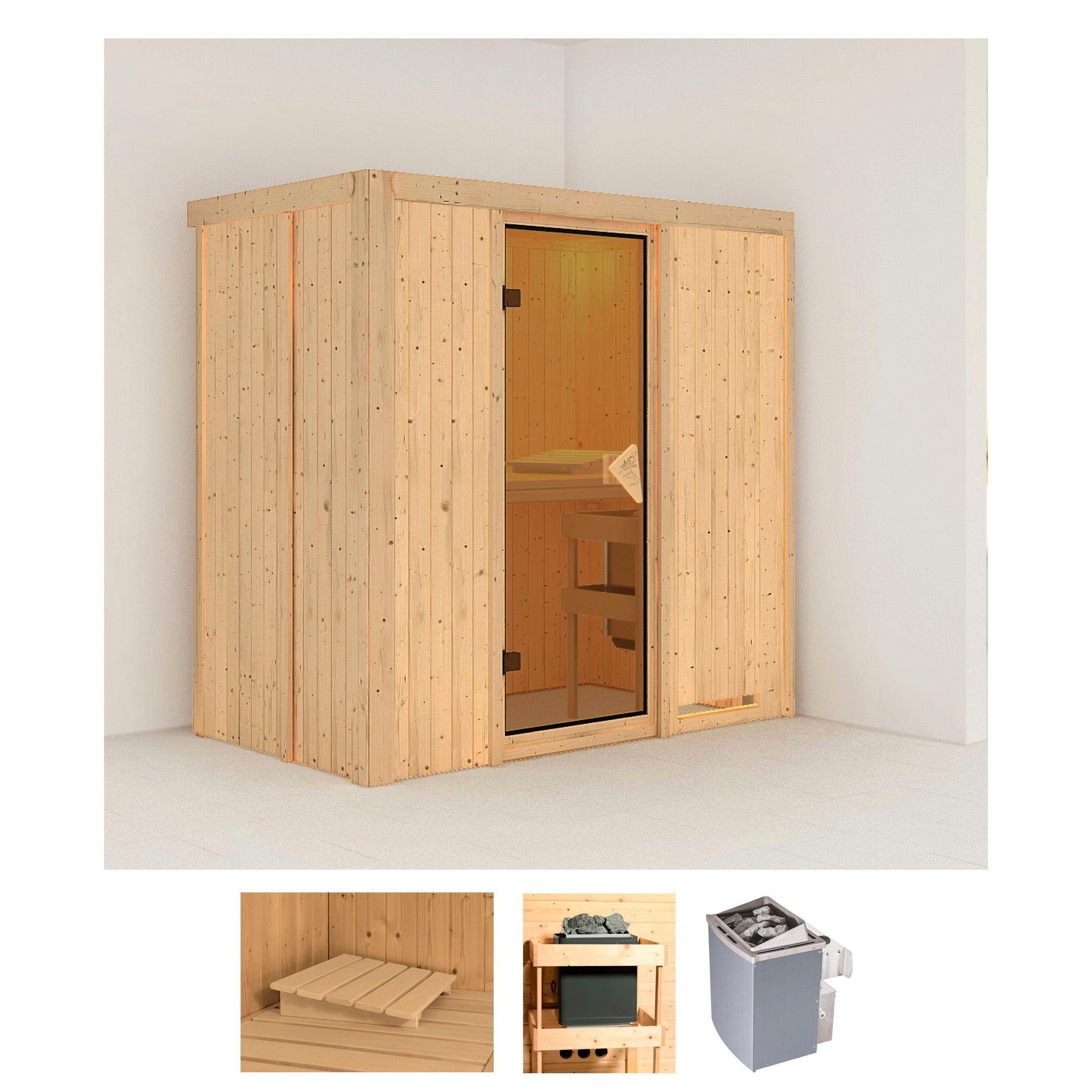 Karibu "Vada" Set, Ofen 9 kW integr. Strg