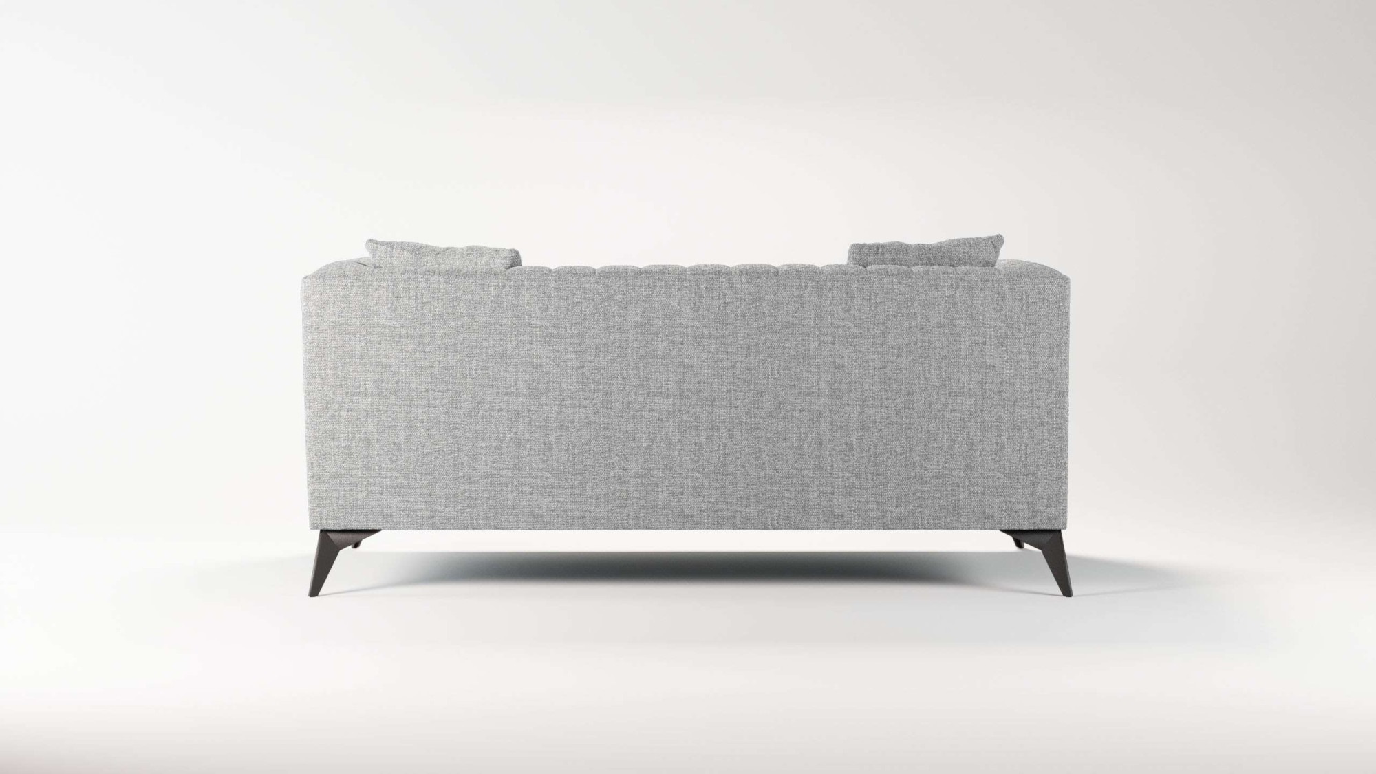 Places of Style 2-Sitzer »MATTHEW elegantes Designsofa, Maße B/T/H: 170/86/74 cm«, Steppung im Rücken, lose Sitzkissen, incl. Zierkissen