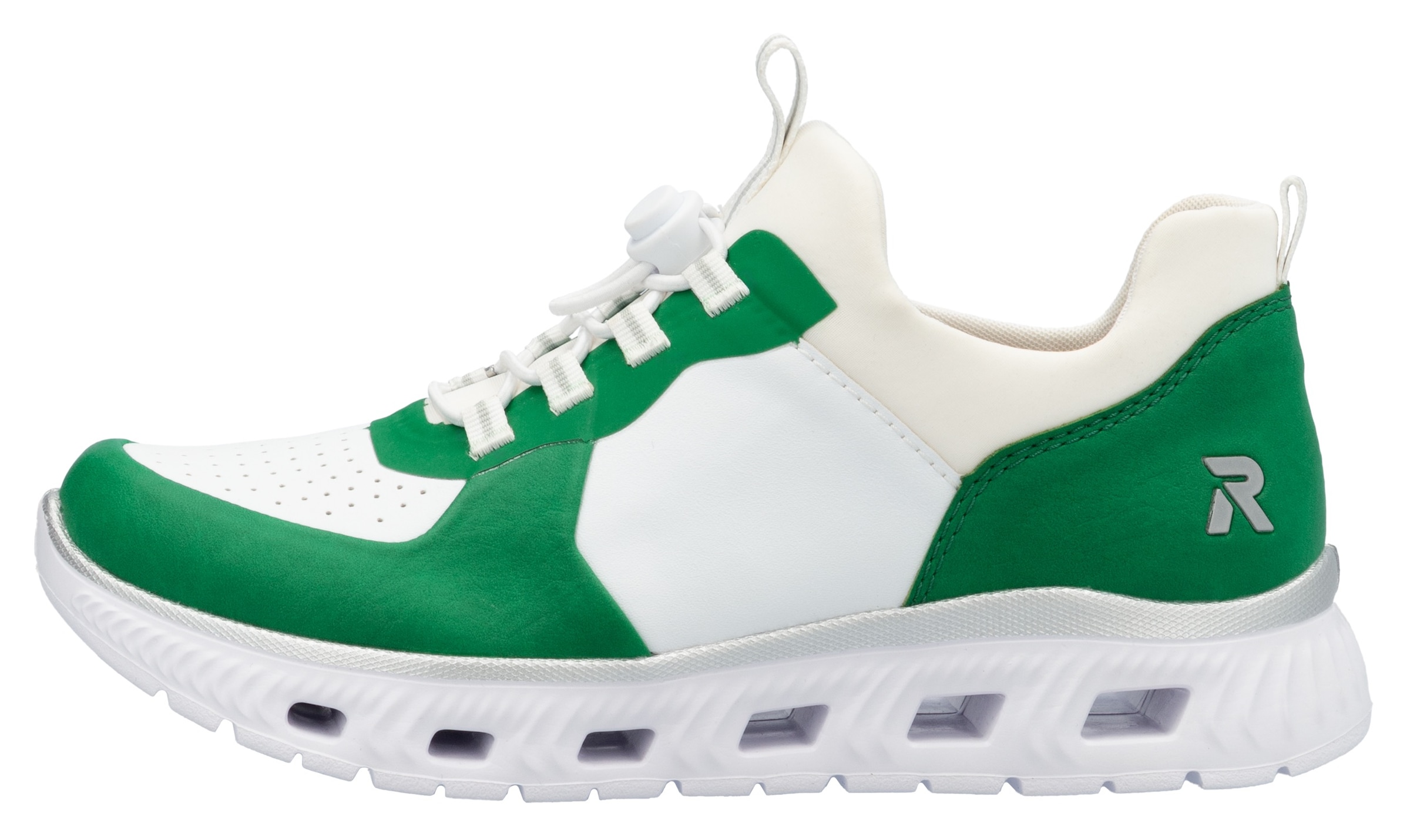 RIEKER Sport Slip-On Sneaker »vegan«, Schlupfschuh, Halbschuh, Freizeitschuh mit Schnellverschluss