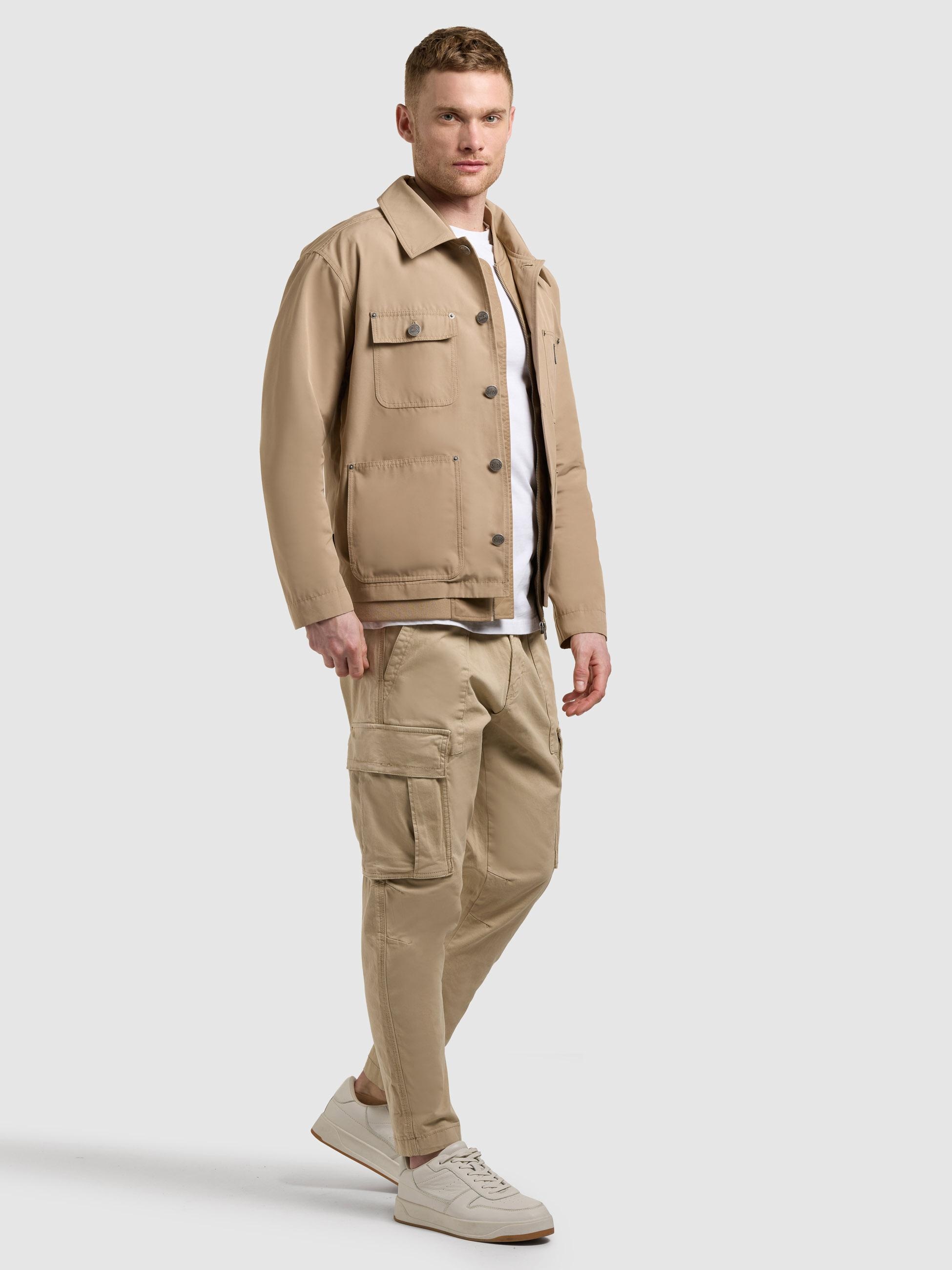 khujo Hemdjacke »Raise« Hybride Herrenjacke mit Bomberjacken-Elementen