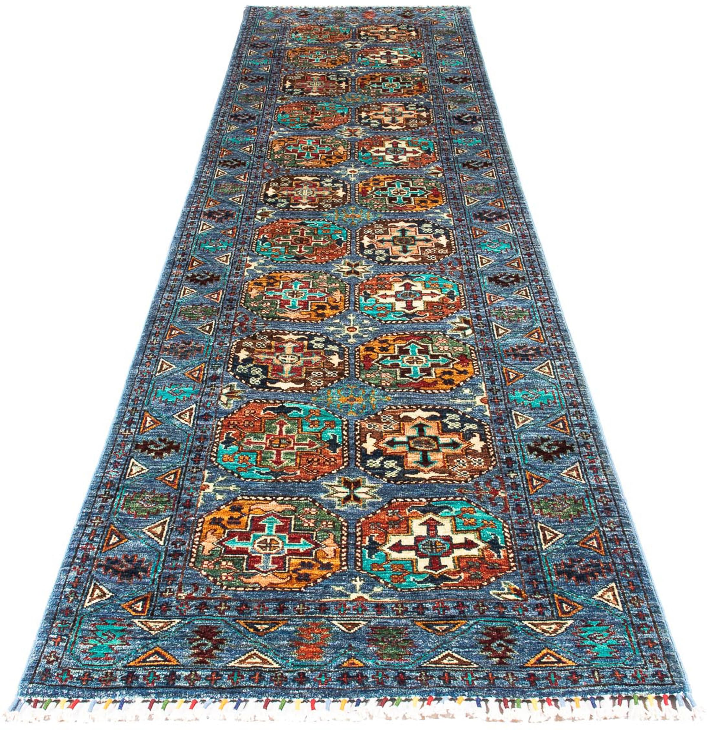 Orientteppich »Ziegler - Ariana - 304 x 84 cm - blau«, rechteckig, 6 mm Höhe,...