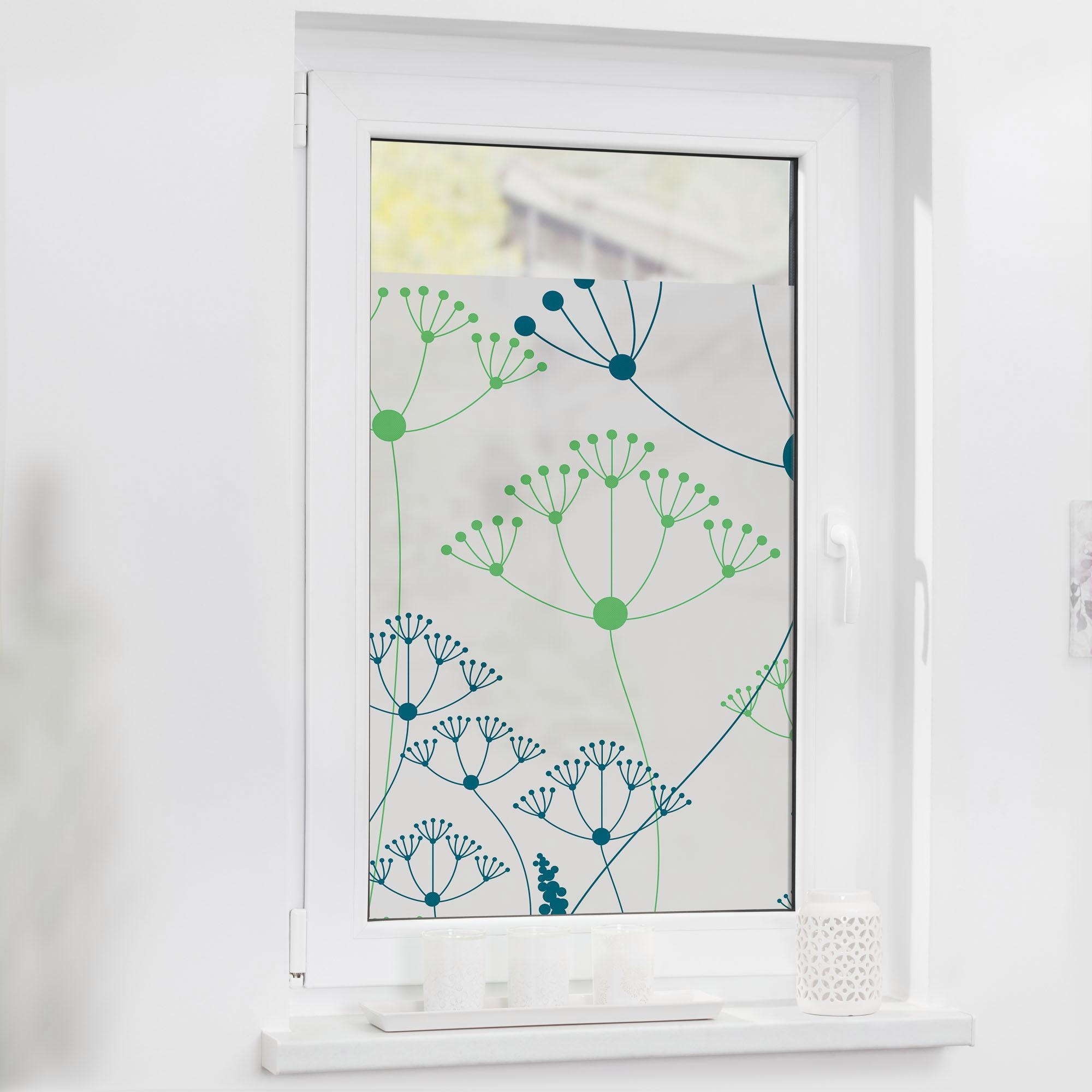LICHTBLICK ORIGINAL Fensterfolie "Wiese" 1 Stk. blickdicht strukturiert Kle günstig online kaufen