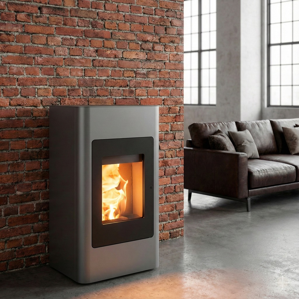 Haas + Sohn Pelletofen »HSP 2.cube, anthrazit/tief-schwarz«