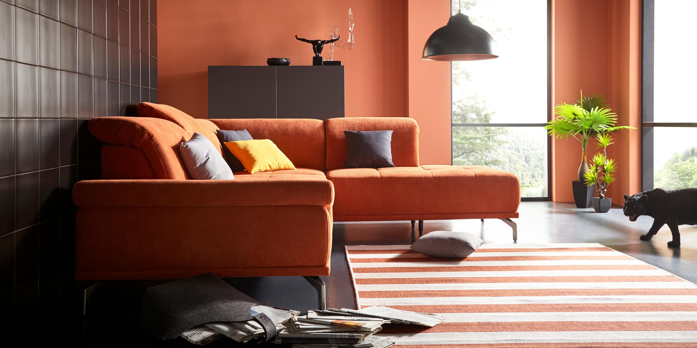 Thumbnail - Places of Style Ecksofa "Caluna", Inkl.Sitztiefenverstellung, wahlweise mit Kopf- und Armteilverstellung