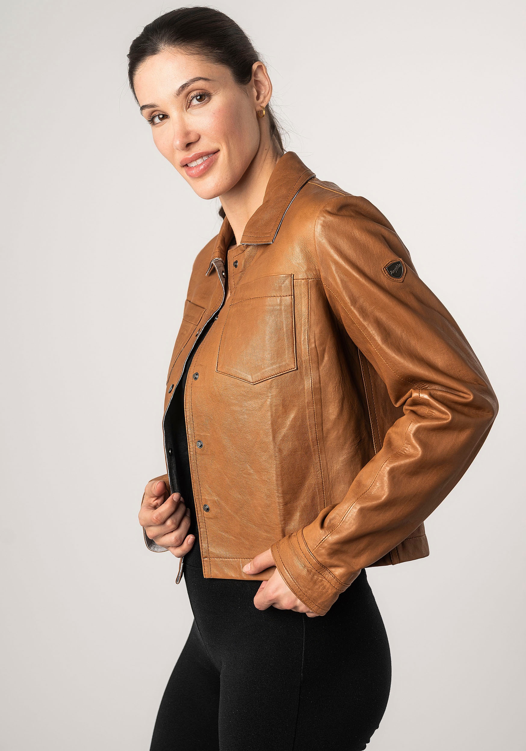 Mauritius Lederjacke »MWLefei«, mit Brusttaschen