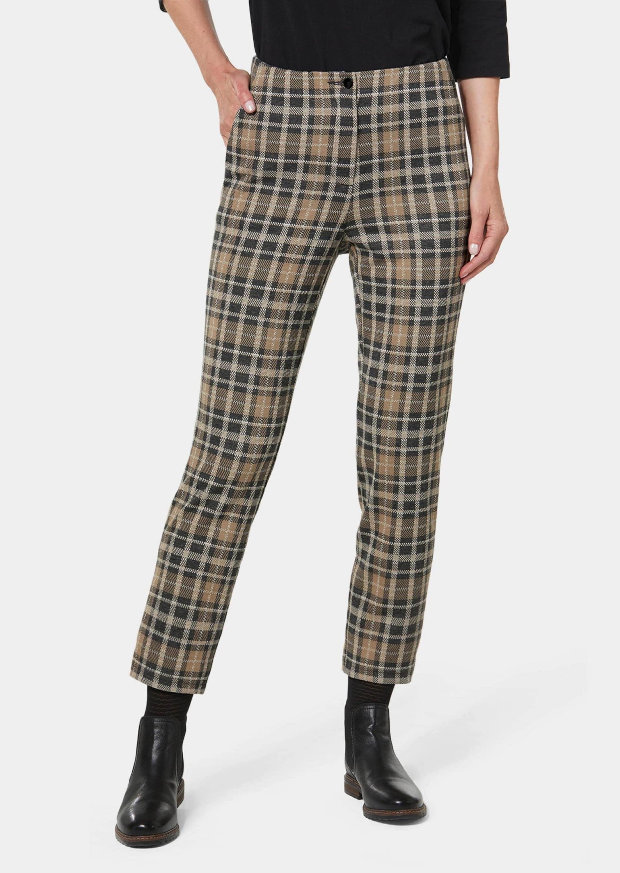 GOLDNER Stoffhose »Glencheck-Hose LOUISA Glencheck-Hose LOUISA«