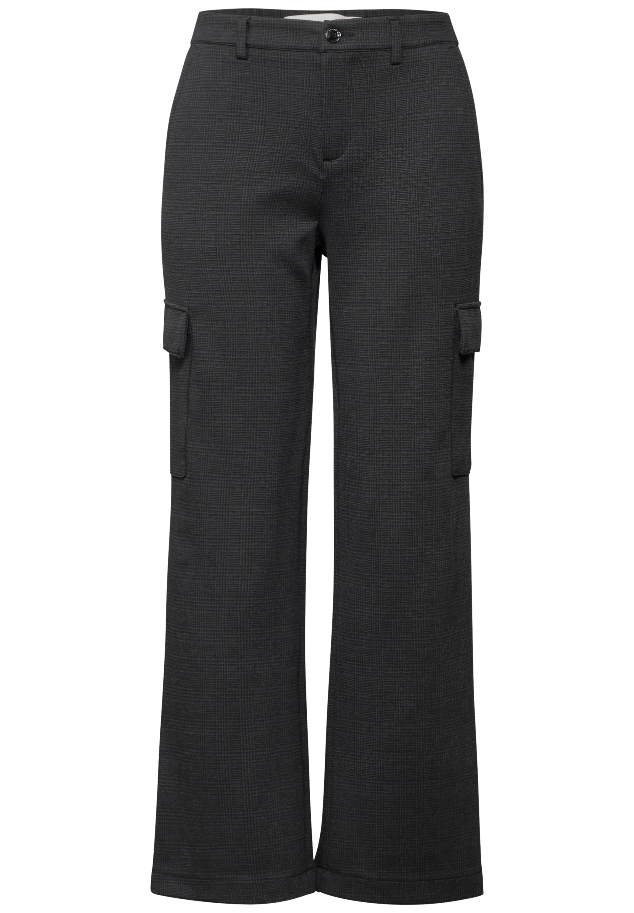 STREET ONE Cargohose, im elastischen Materialmix