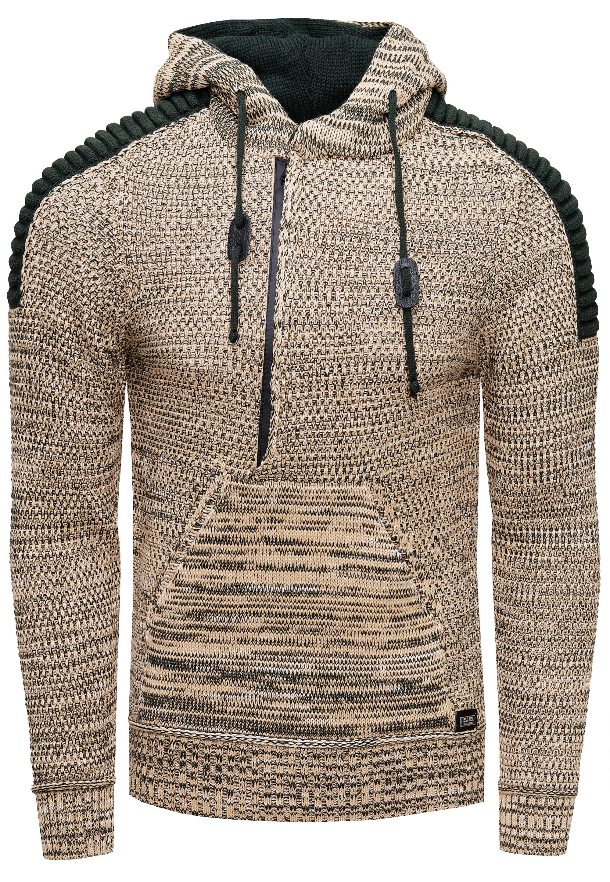 Rusty Neal Kapuzensweatshirt "Knitwear", mit praktischem Reißverschluss