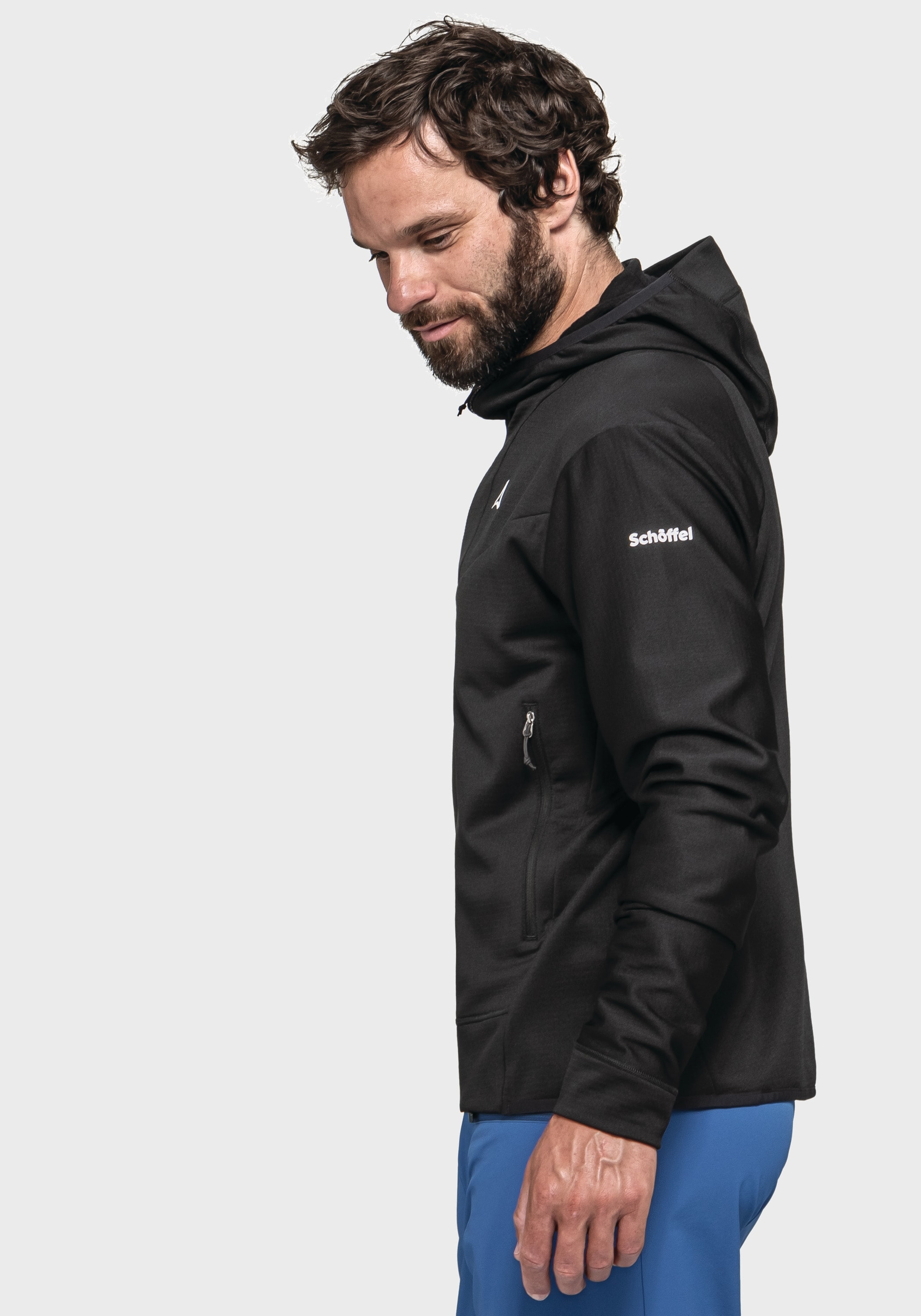 Schöffel Fleecejacke »Mountain Fleece Hoody Style Blaueis MNS«, mit Kapuze
