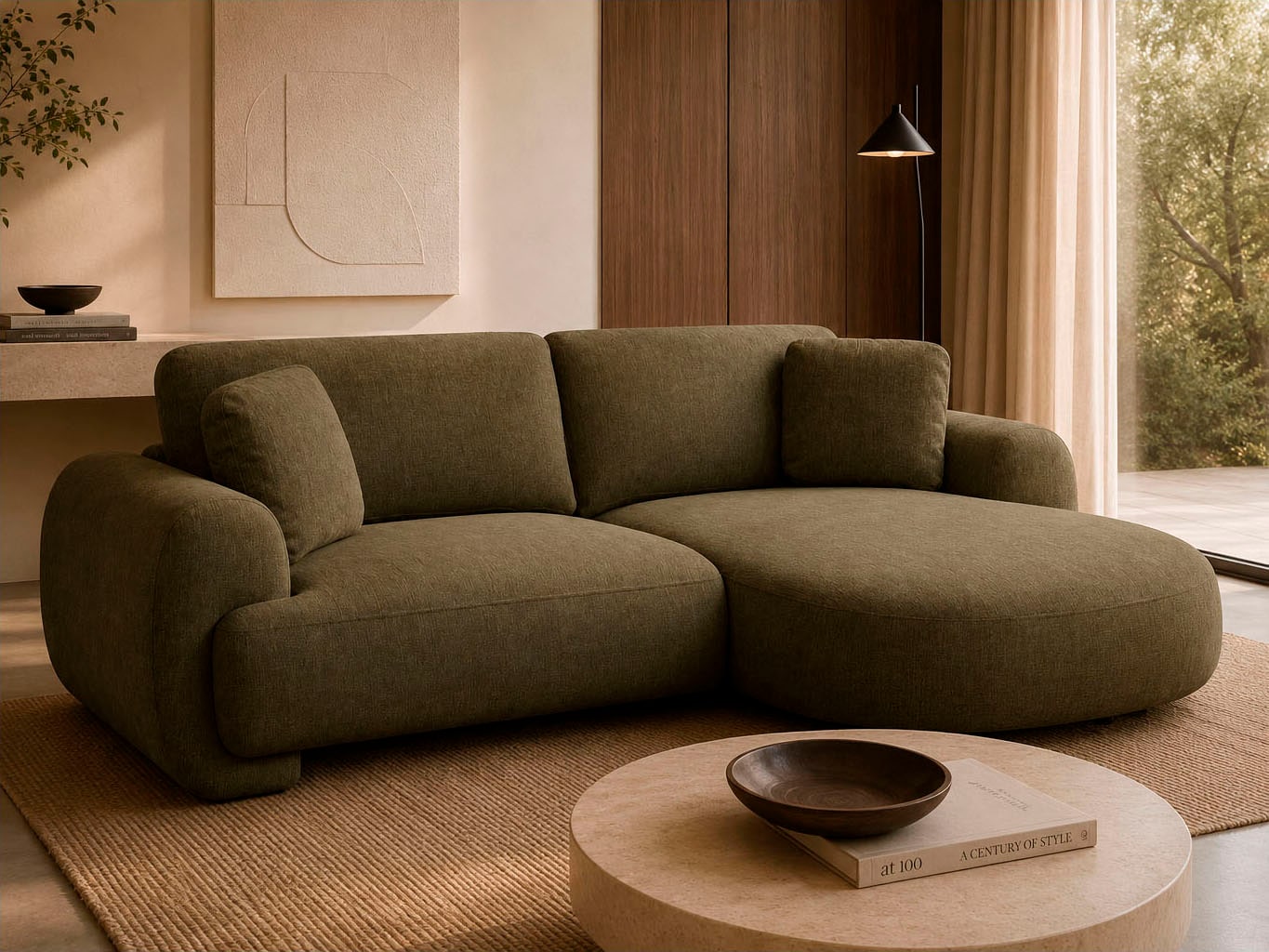 OTTO home Ecksofa "YllSY L-Form, 231cm - OTTO. Verlässliche Qualität." Struktur-Bezug, Tonnentaschen-Federkern