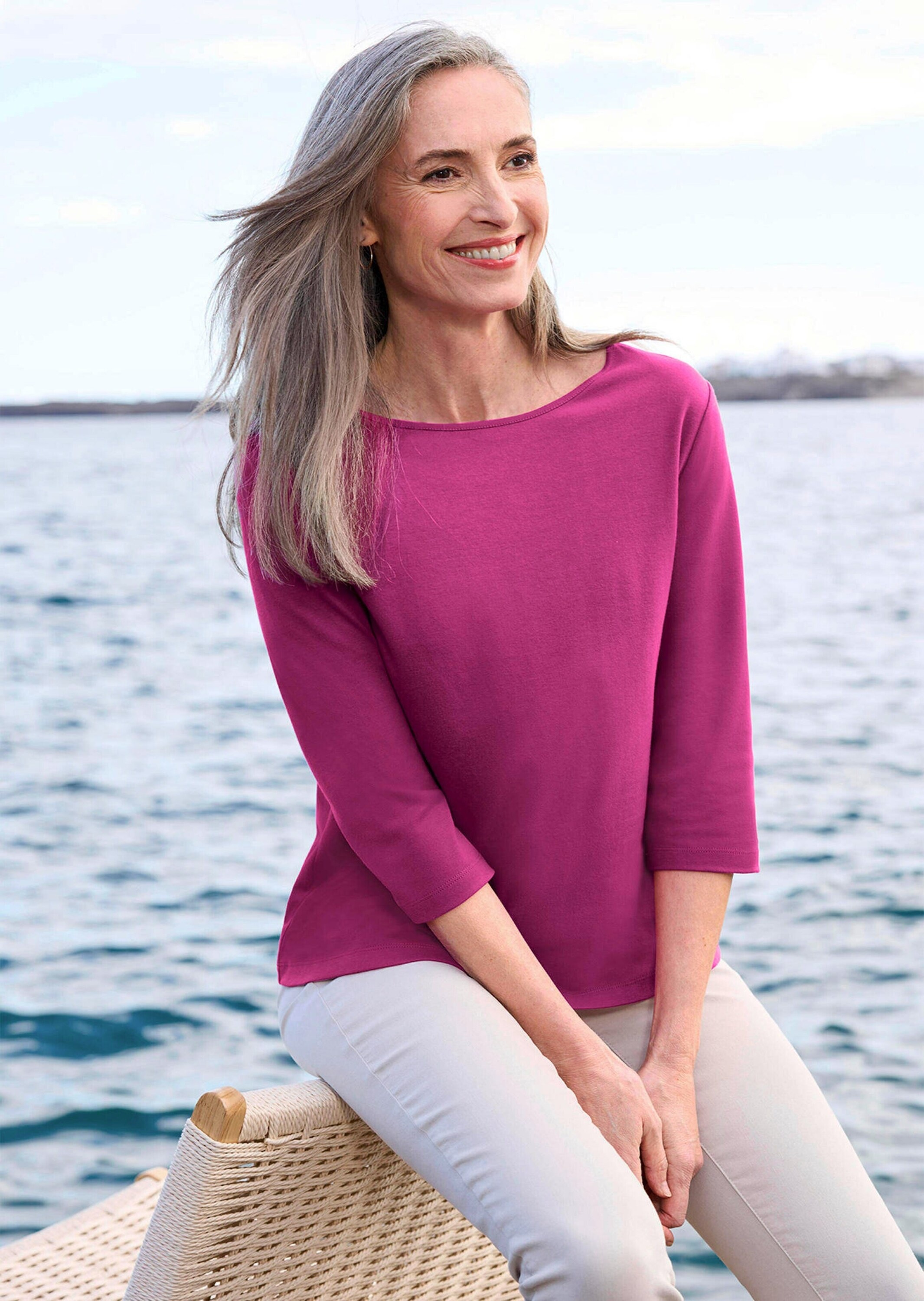 GOLDNER Kurzarmshirt »Kurzgröße Basic-Shirt aus Interlock-Jersey«