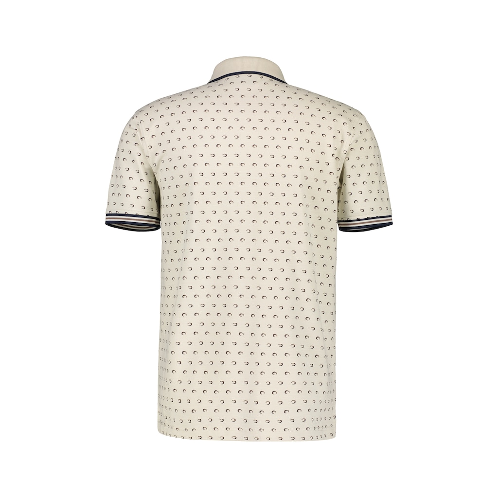 LERROS Poloshirt »LERROS Poloshirt, Piqué mit AOP«