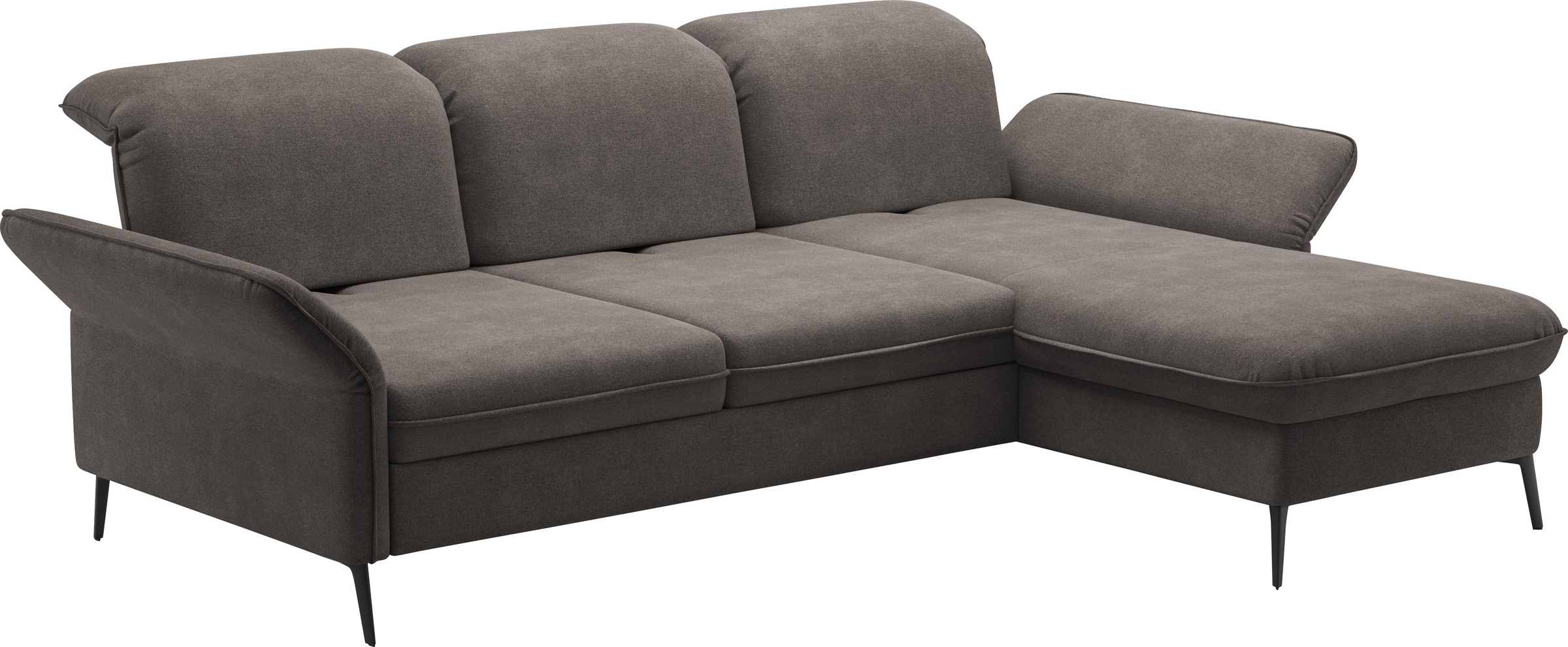 sit&more Ecksofa »Emely«, mit Sitztiefenverstellung optional mit Bettfunktion und Bettkasten