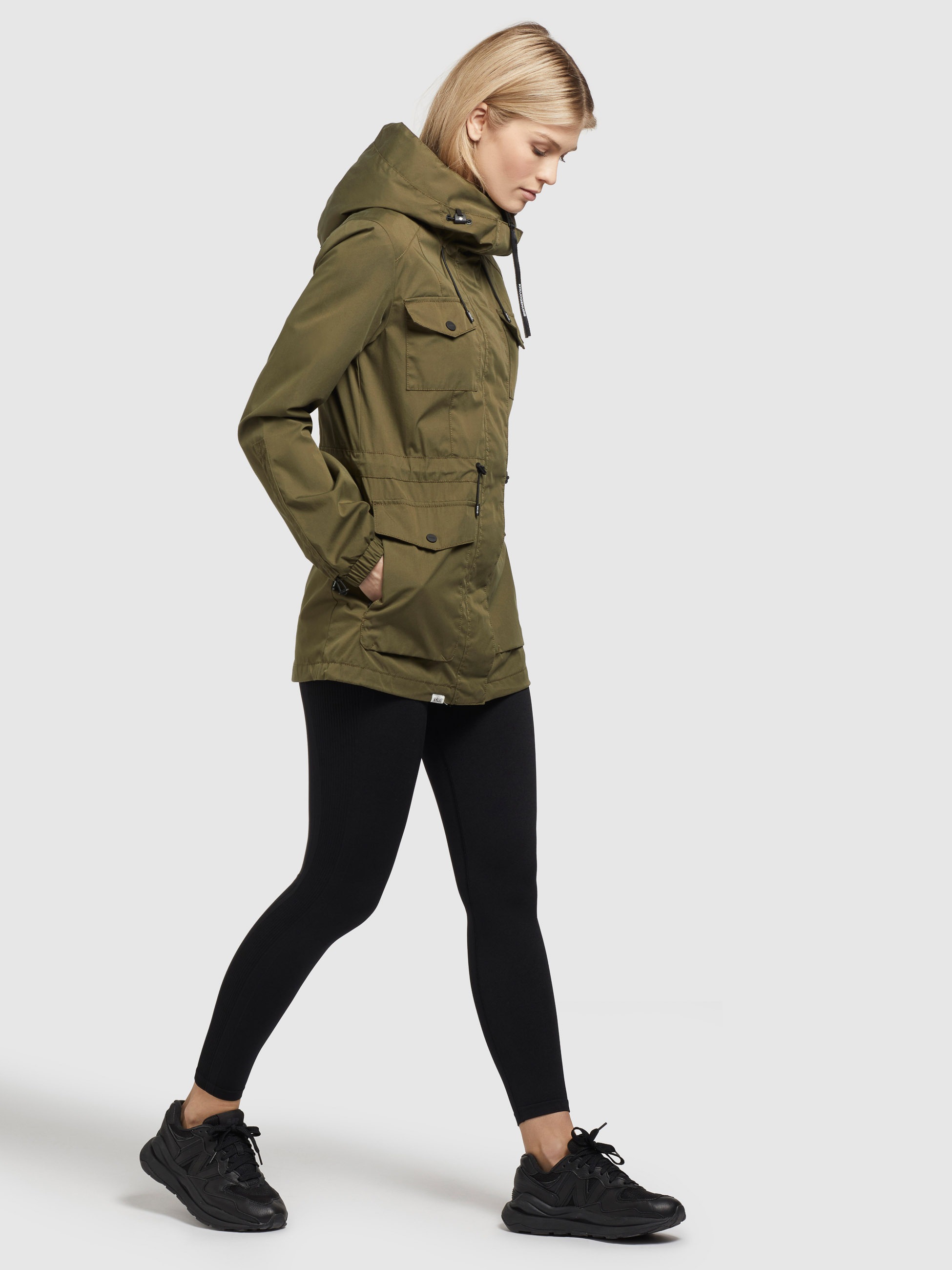 khujo Military-Jacke »ELST«, (1 St.), mit Kapuze, mit hoch schließender Kapuze
