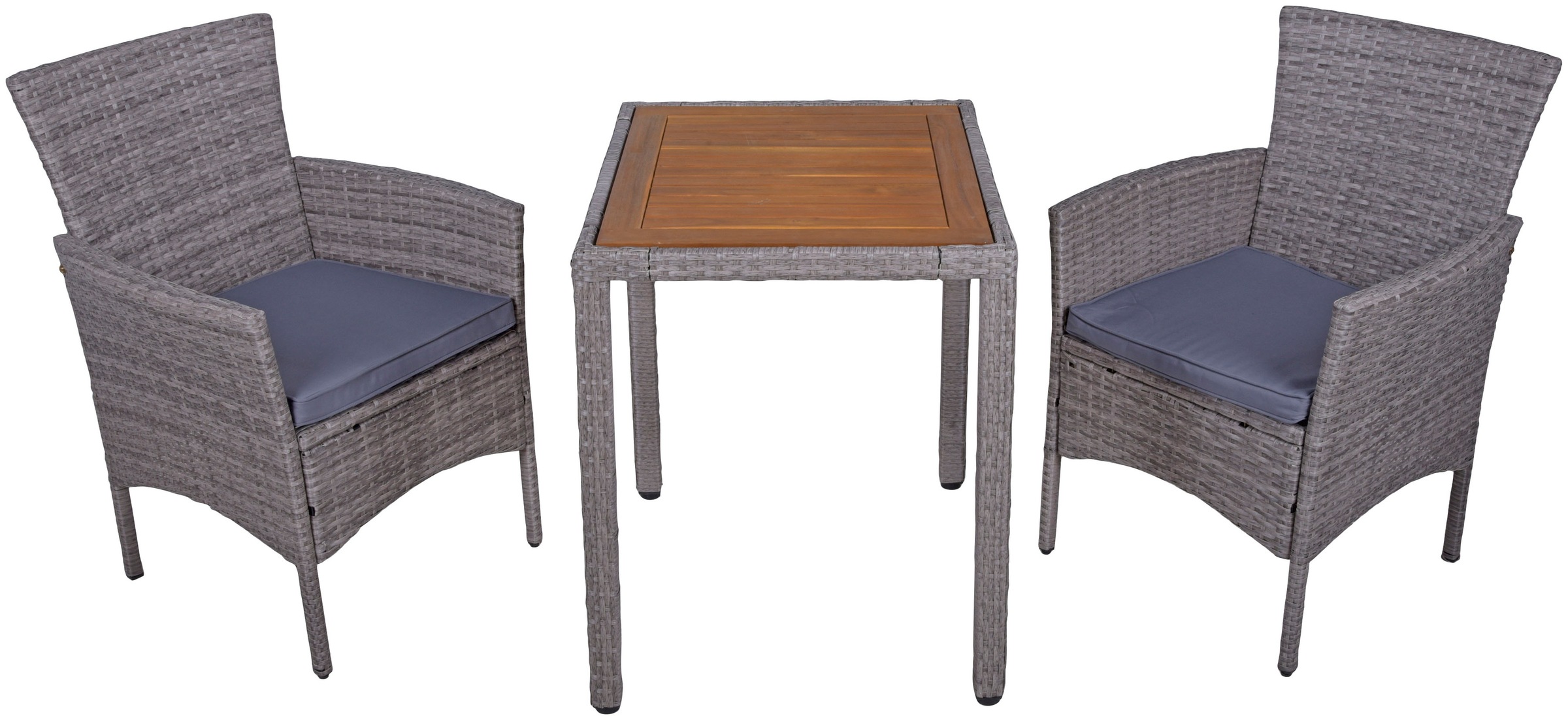 Balkonset GARDEN PLEASURE, grau, Stahl, Sitzmöbel-Sets, "DAKOTA"