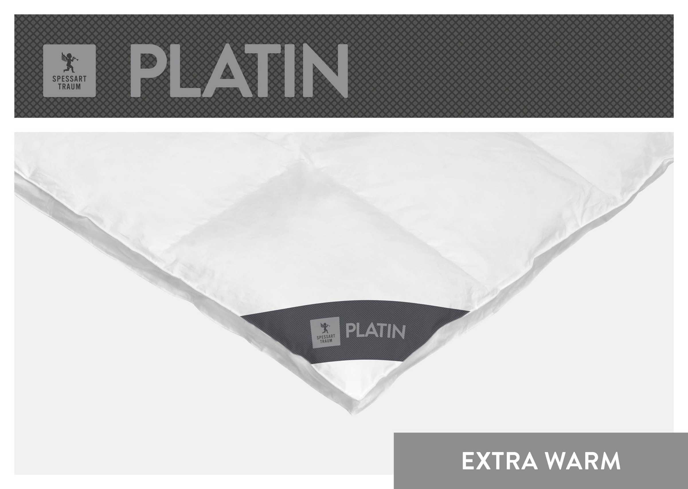 SPESSARTTRAUM Gänsedaunenbettdecke "Platin" extrawarm Füllung 100Reineweiss günstig online kaufen