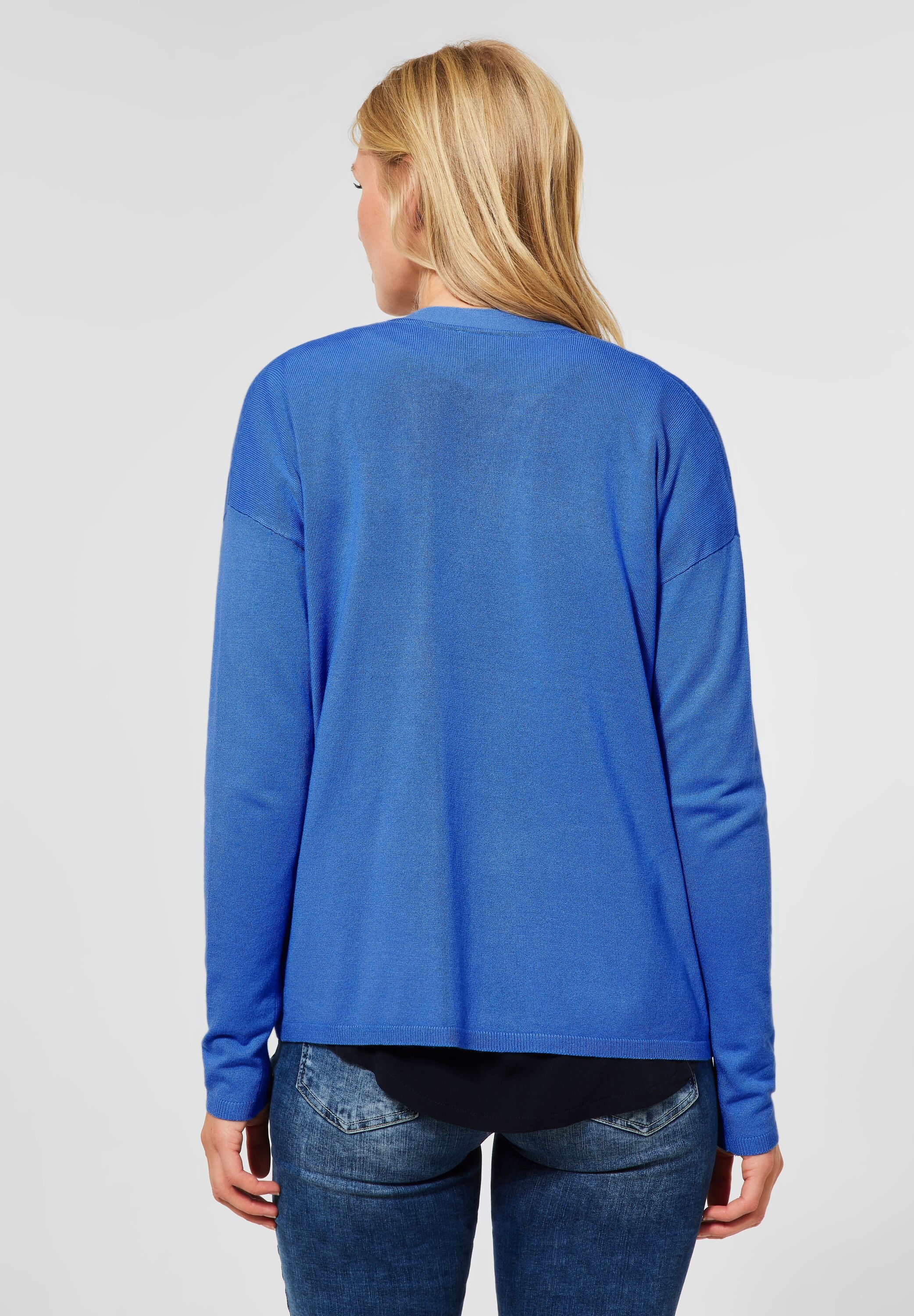 STREET ONE Strickjacke, in Unifarbe