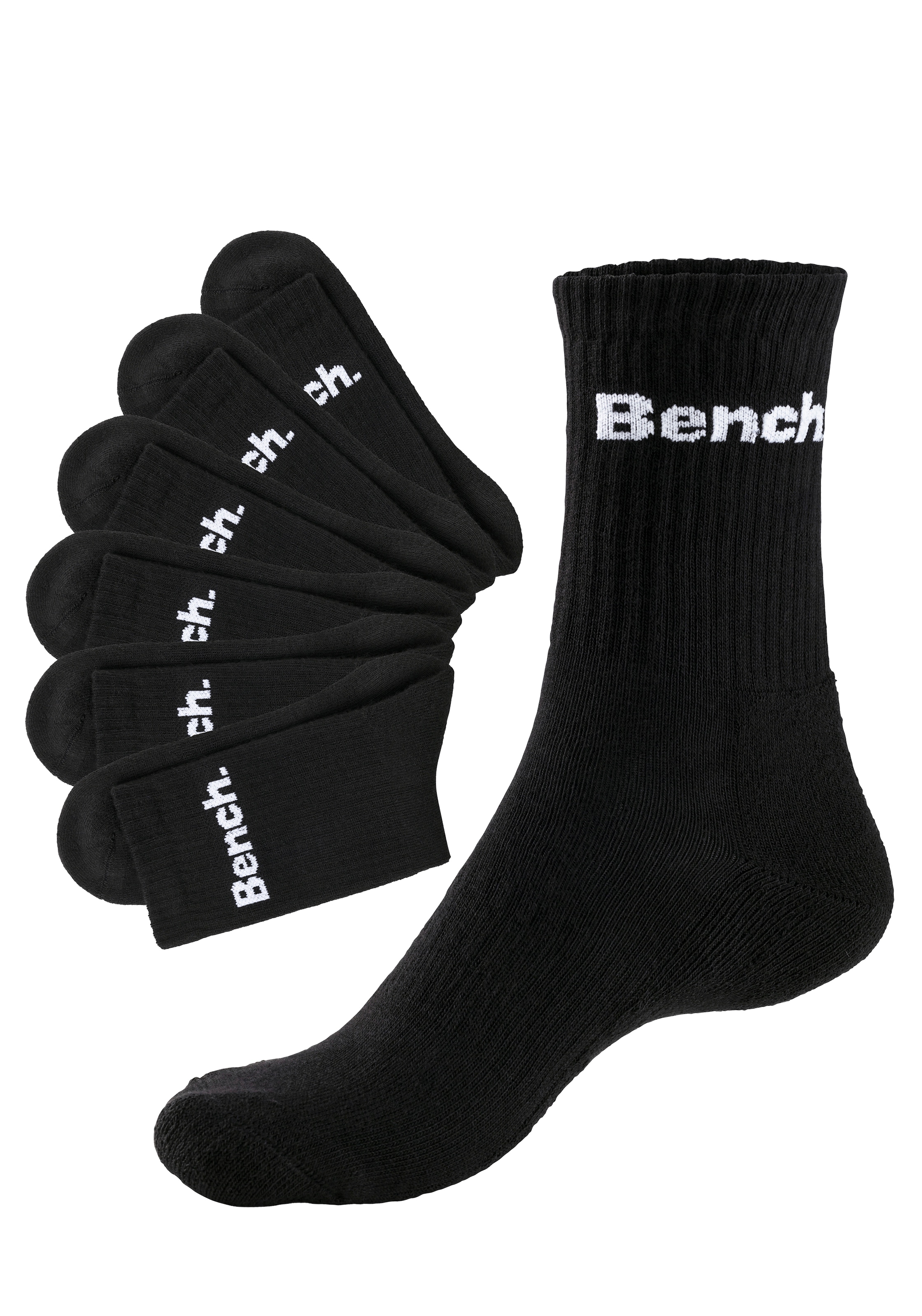 Bench. Tennissocken, (Packung, 6 Paar), mit Fuß Polsterung