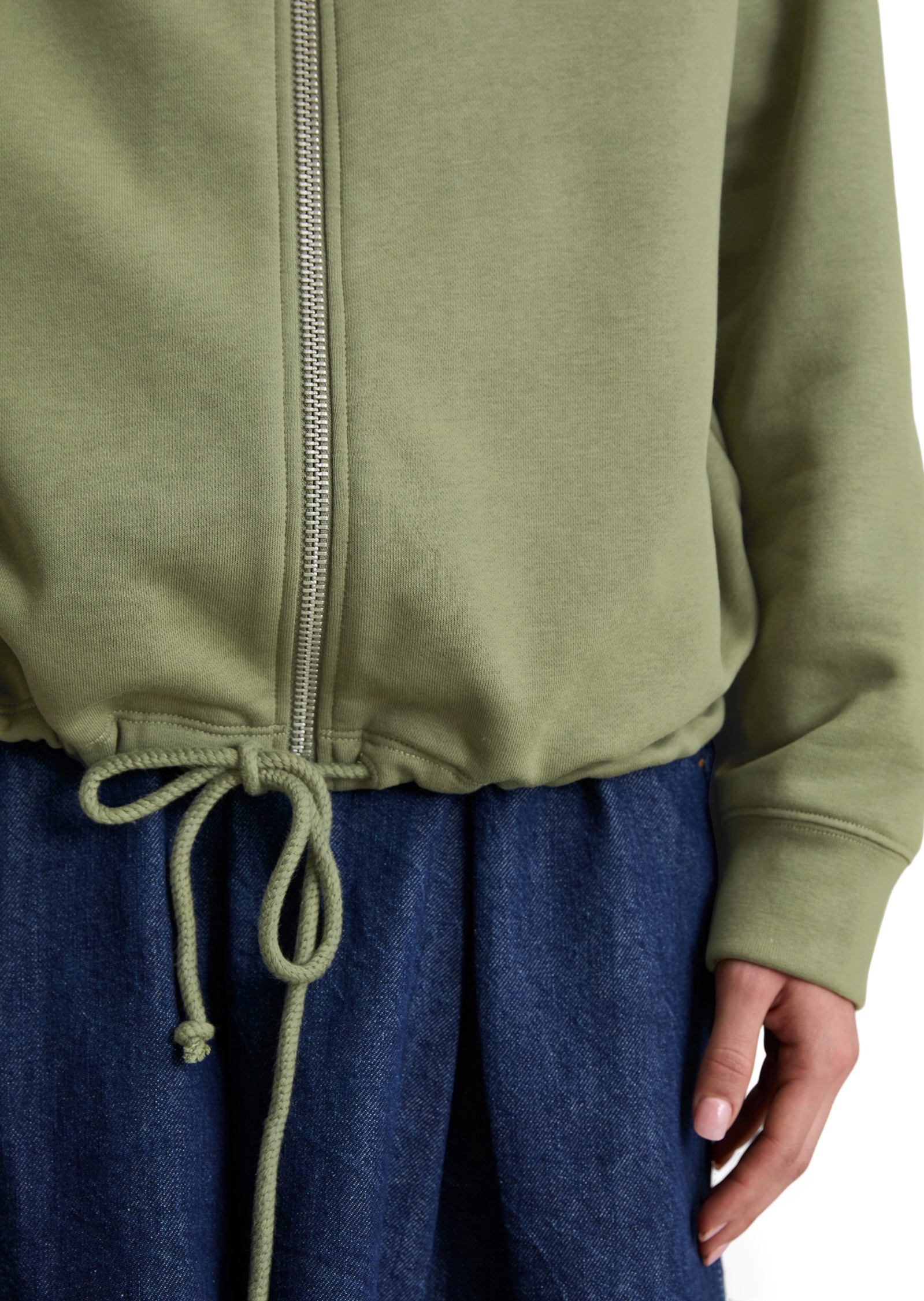 Marc O'Polo DENIM Sweatjacke »aus softem Bio-Baumwolle-Mix«