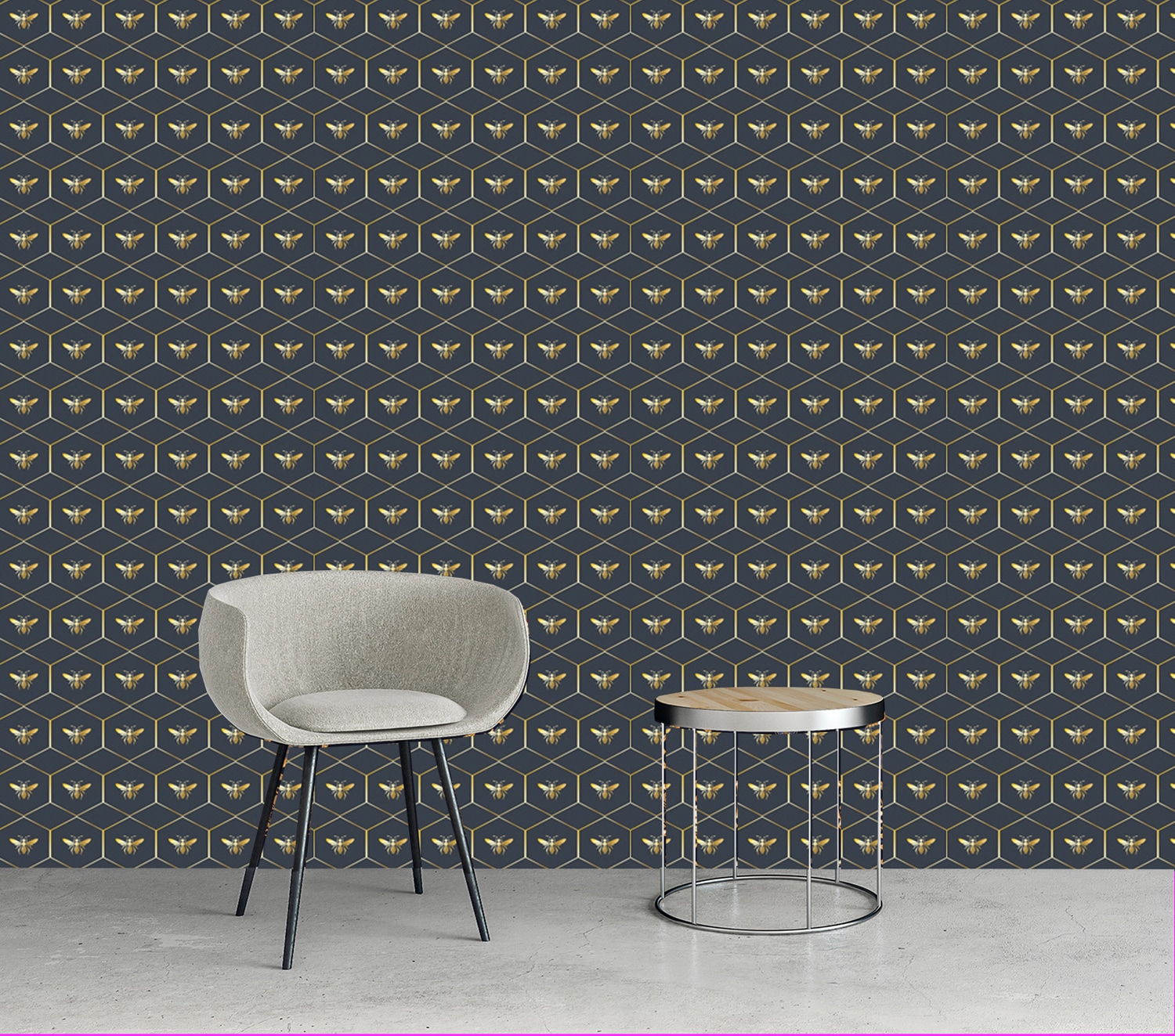 queence Vinyltapete »Jon« Farbverlauf | abstrakt | bedruckt | gemustert glatt 90x250cm, selbstklebend, kinderleichte Anbringung, , Sticker